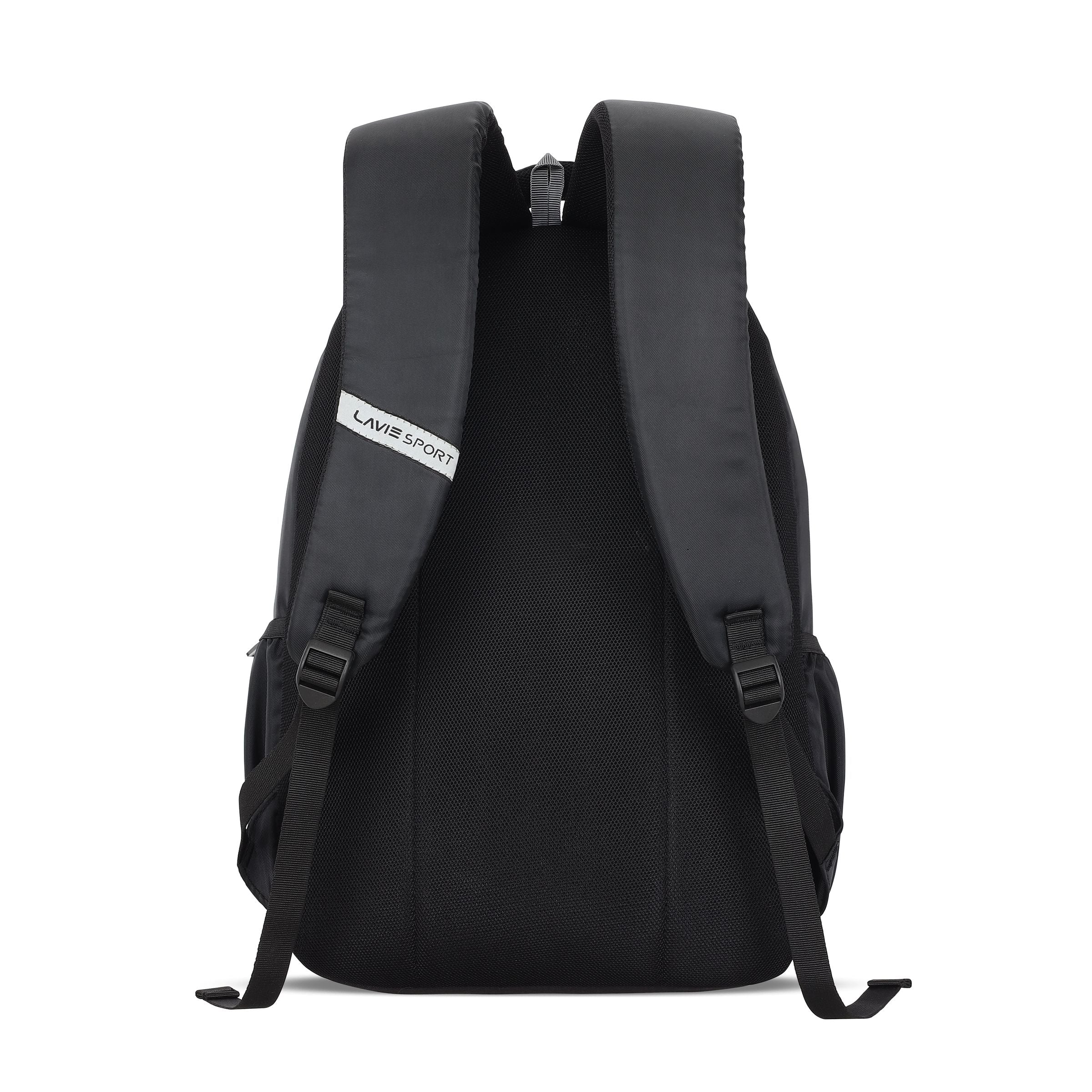 Lavie Sport Pace Backpack 24L For Men & Women |Boys & Girls (Black)