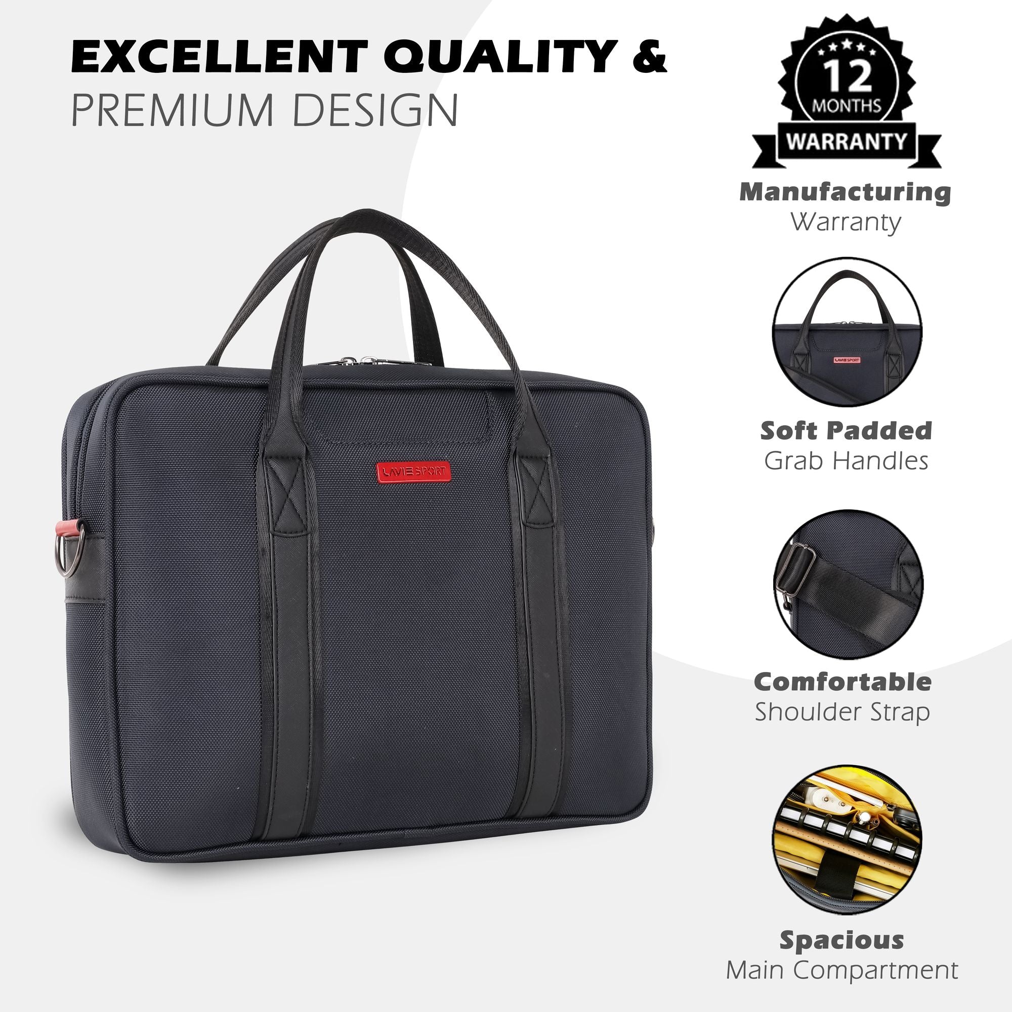 Elevate Briefcase Multifunctional Laptop Bag C.Blue/Black