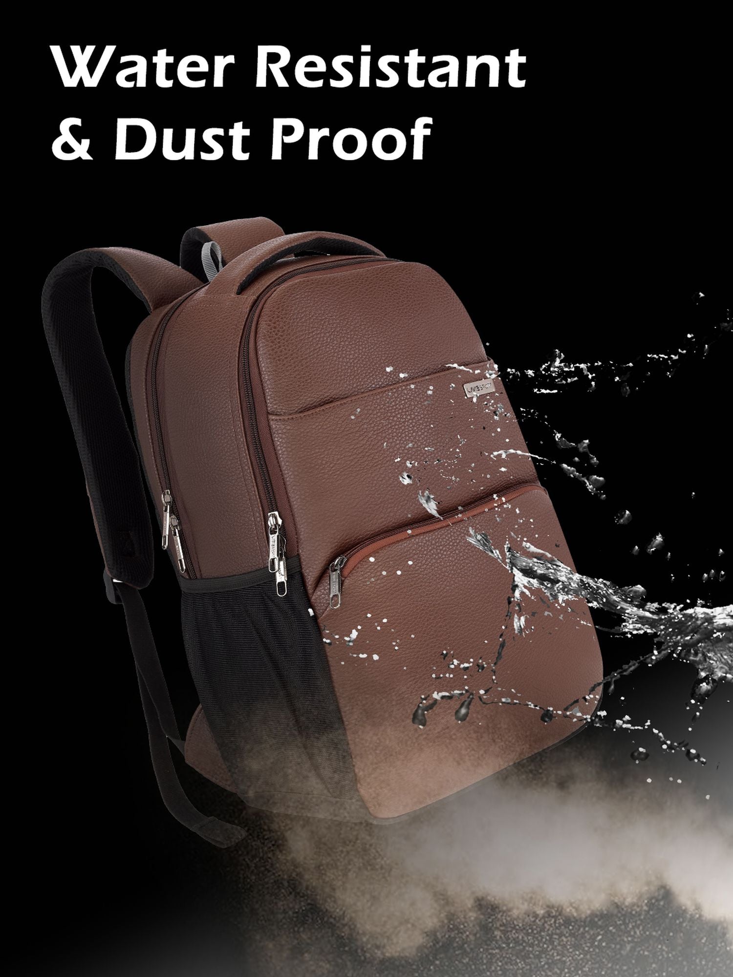 Lavie Sport Mode Gear 30L Laptop Backpack For Men & Women Brown - Lavie World