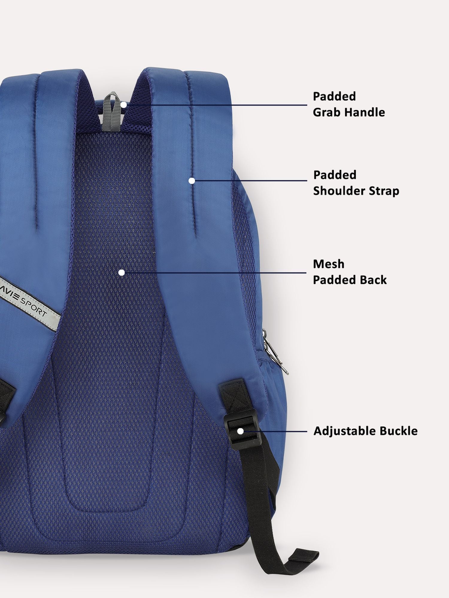 Lavie_Sport_Engrave_34L_Laptop_Backpack_For_Boys_&_Girls_|Unisex_Casual_Bag_for_Men_&_Women_Navy