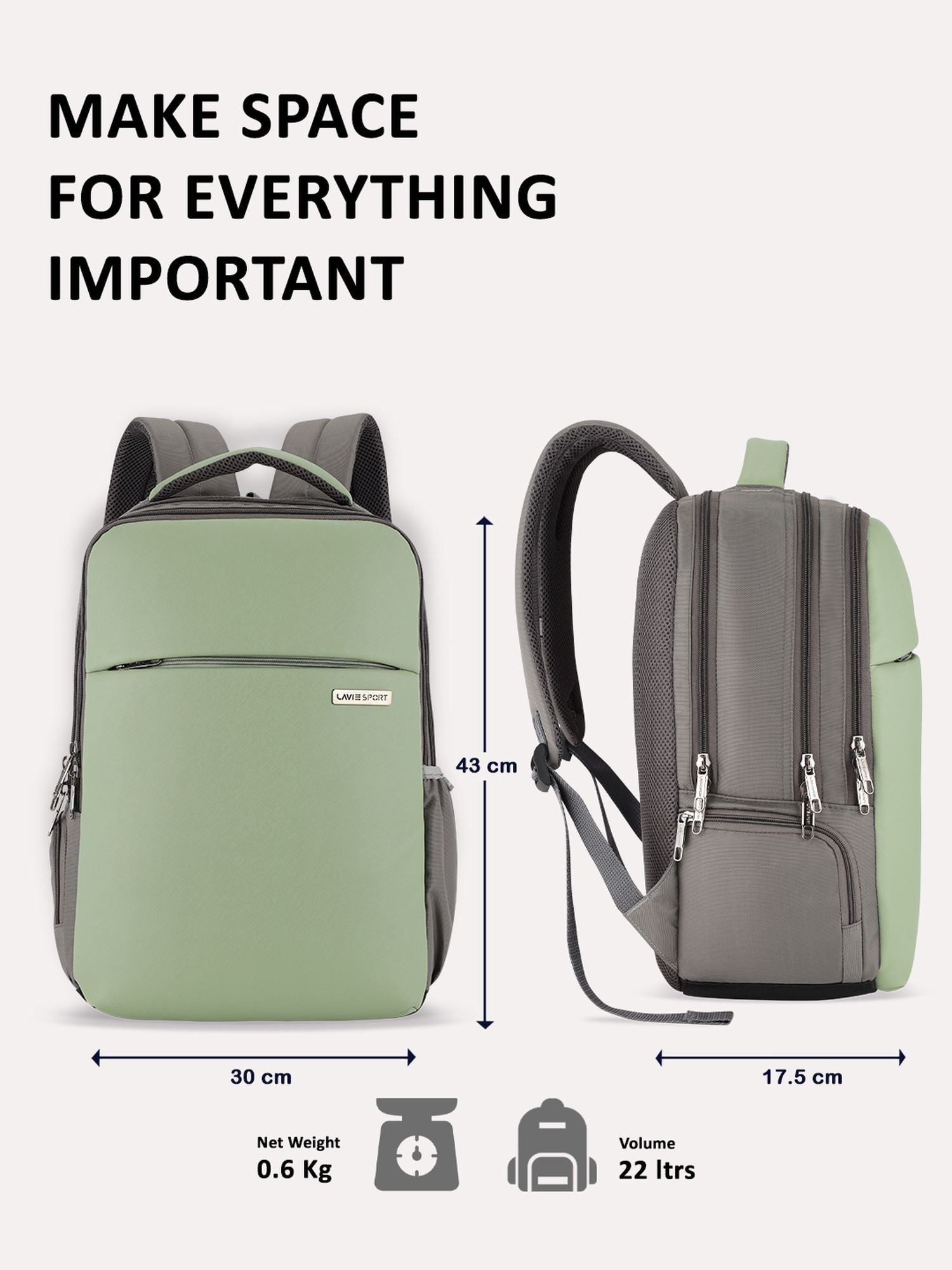 Lavie_Sport_Prodigy_22L_Laptop_Unisex_Backpack_For_Men_&_Women|Casual_Backpack_for_Girls_&_Boys_Mint