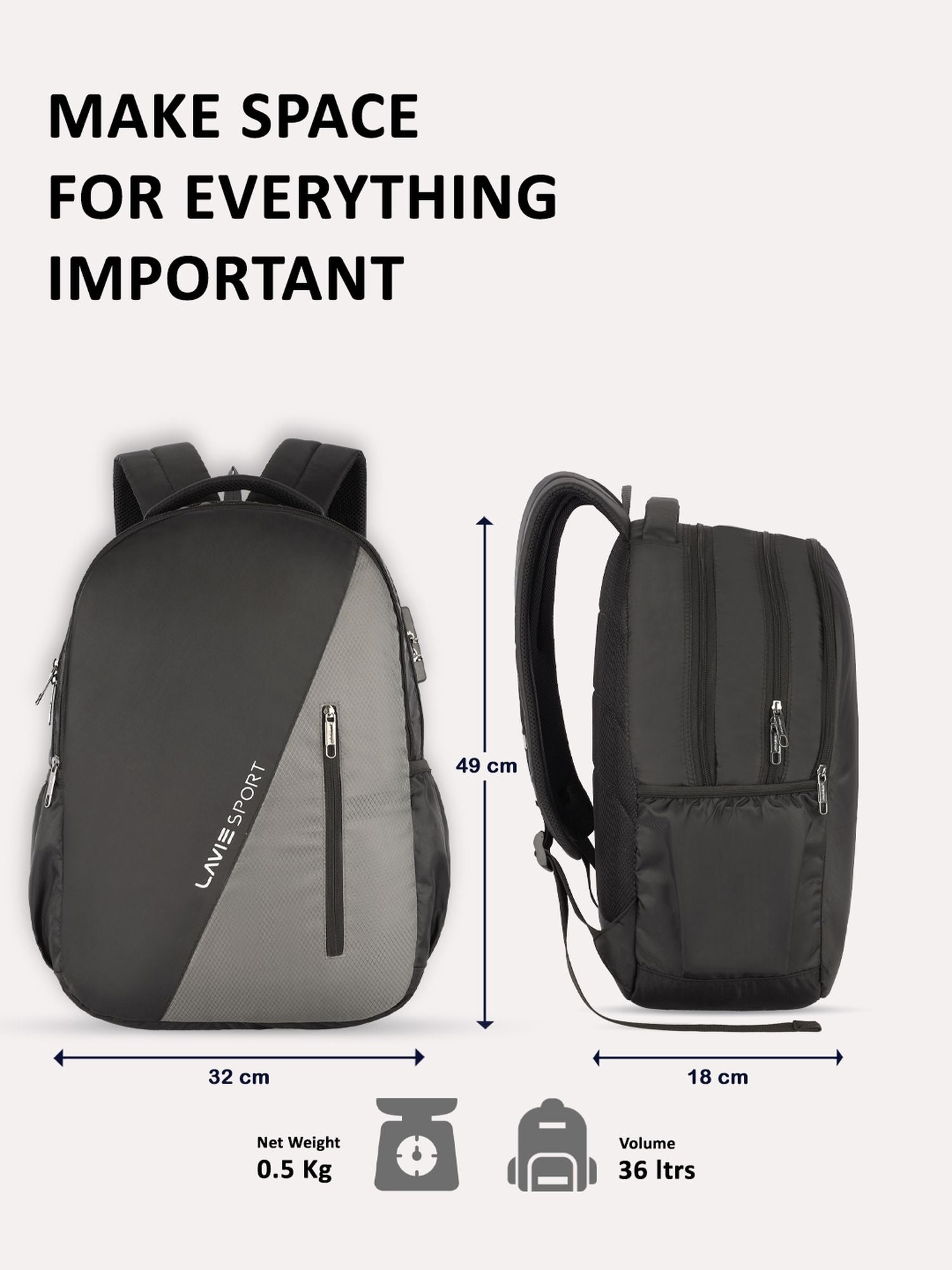 Lavie_Sport_Diagonal_36L_Anti-theft_Laptop_Backpack_For_Men_&_Women_|_Laptop_Bag_For_Boys_&_Girls_Black
