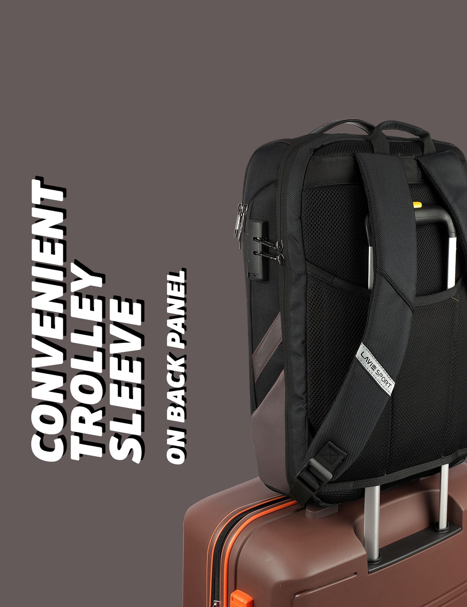 Buy Lavie Sport Emperor 24L Anti-theft Laptop Backpack For Boys & Girls Online