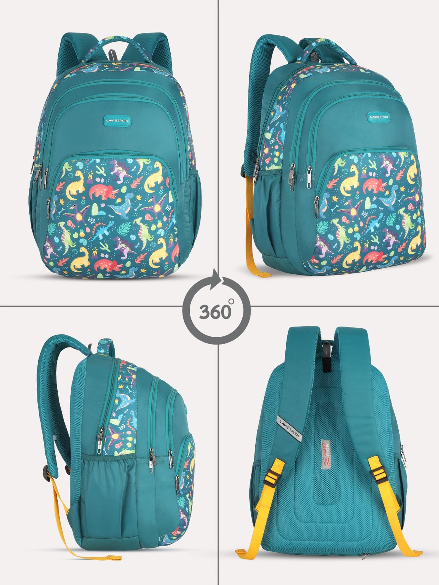 Lavie Sport 22L Ledge Casual Backpack for Girls and Boys|Men & Women Red