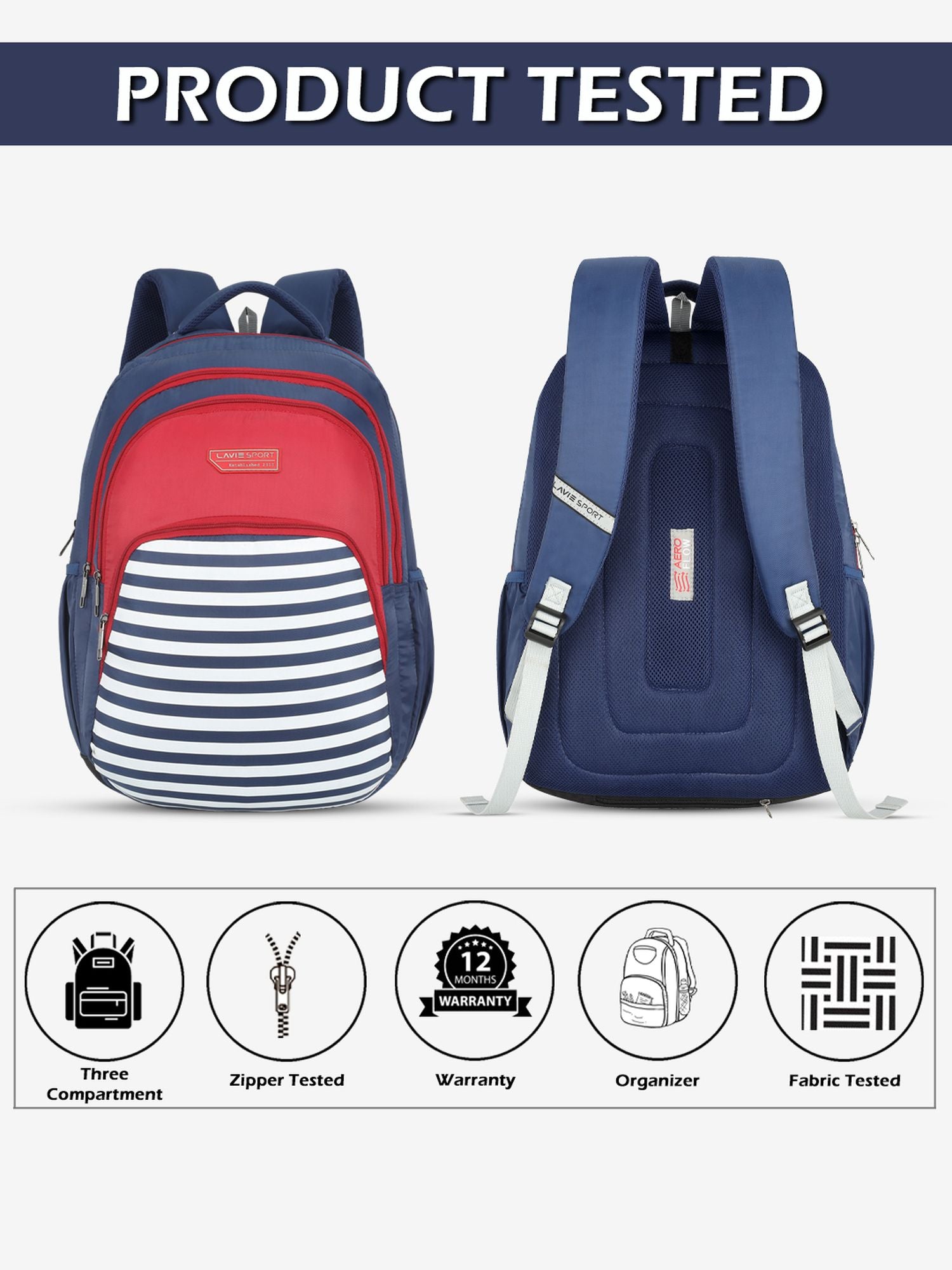 lavie-sport-classic-31l-laptop-backpack-for-men-&-women-black-black-medium