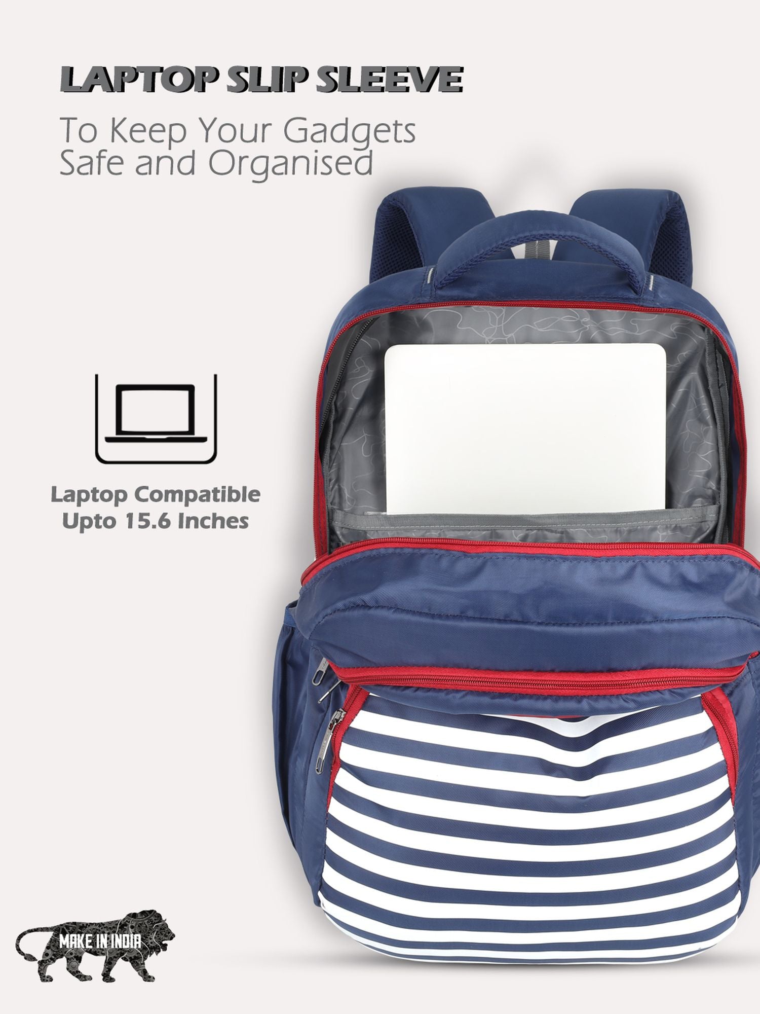 lavie-sport-classic-31l-laptop-backpack-for-men-&-women-black-black-medium
