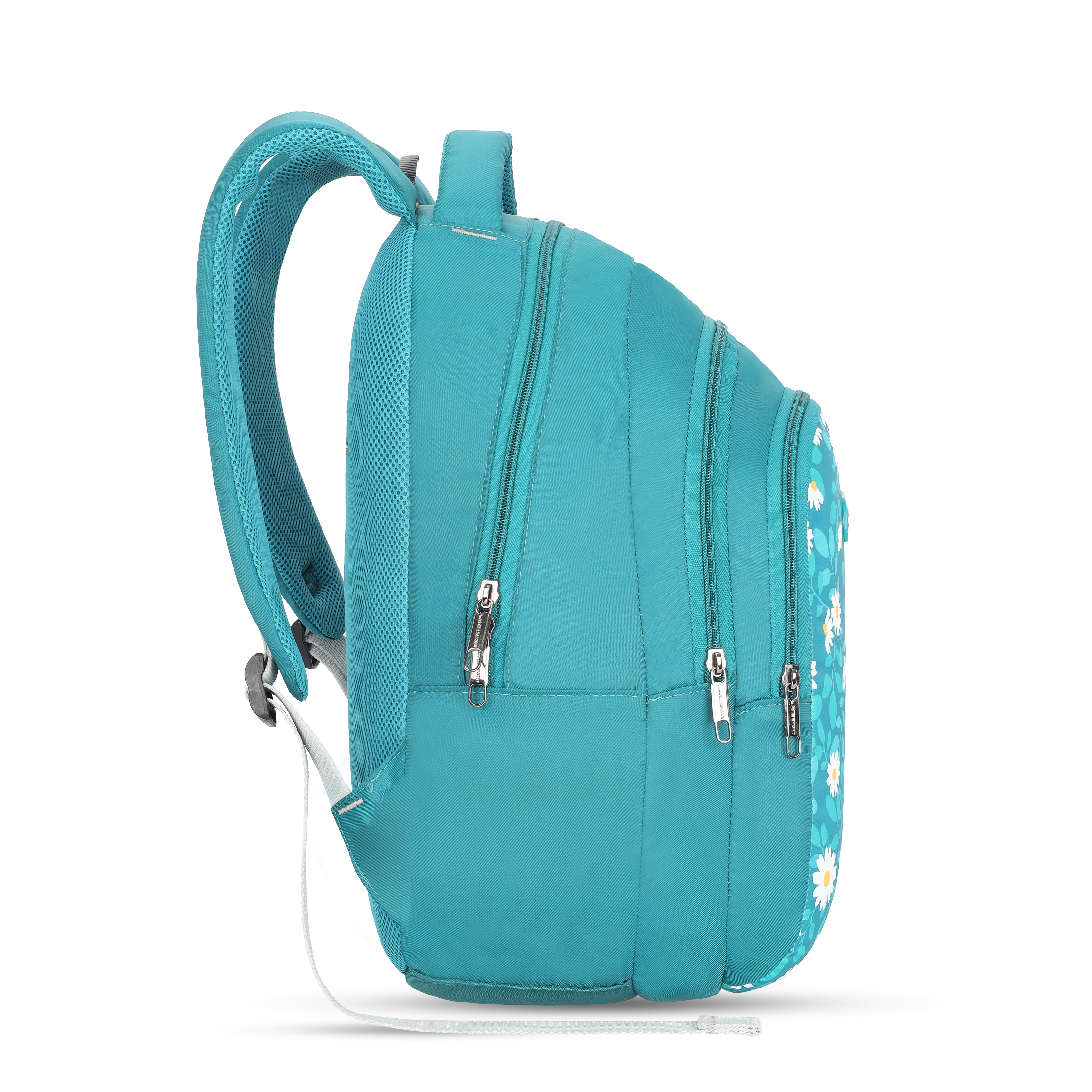 Lavie Sport Chamomile 26L Printed 17" School Backpack for Girls (Teal)