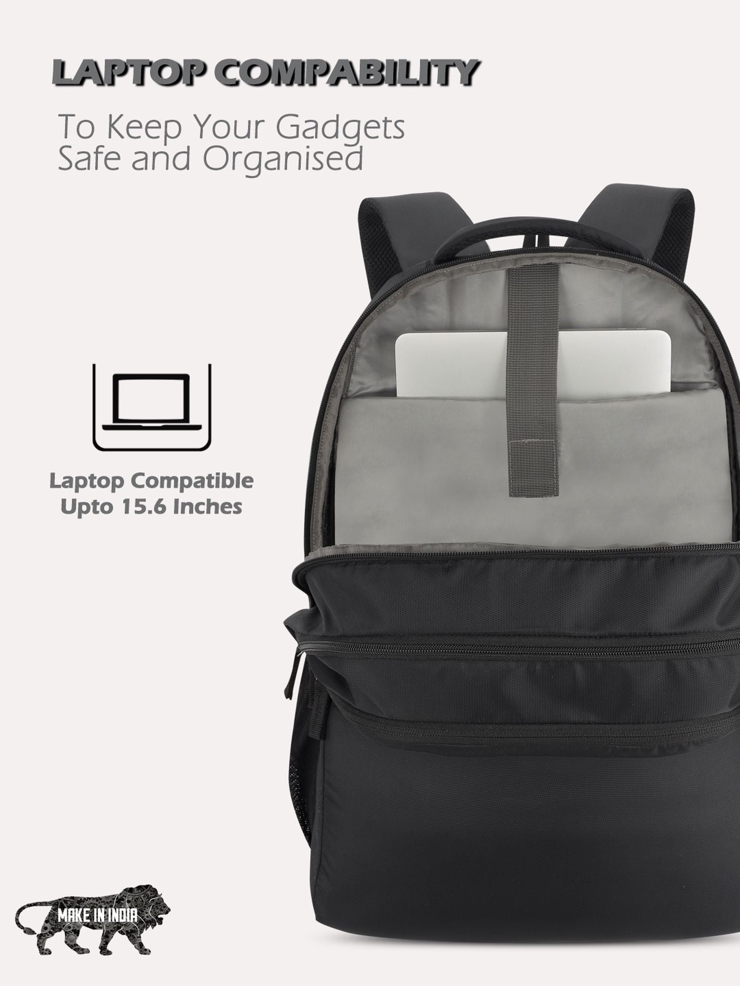 lavie-sport-classic-31l-laptop-backpack-for-men-&-women-black-black-medium
