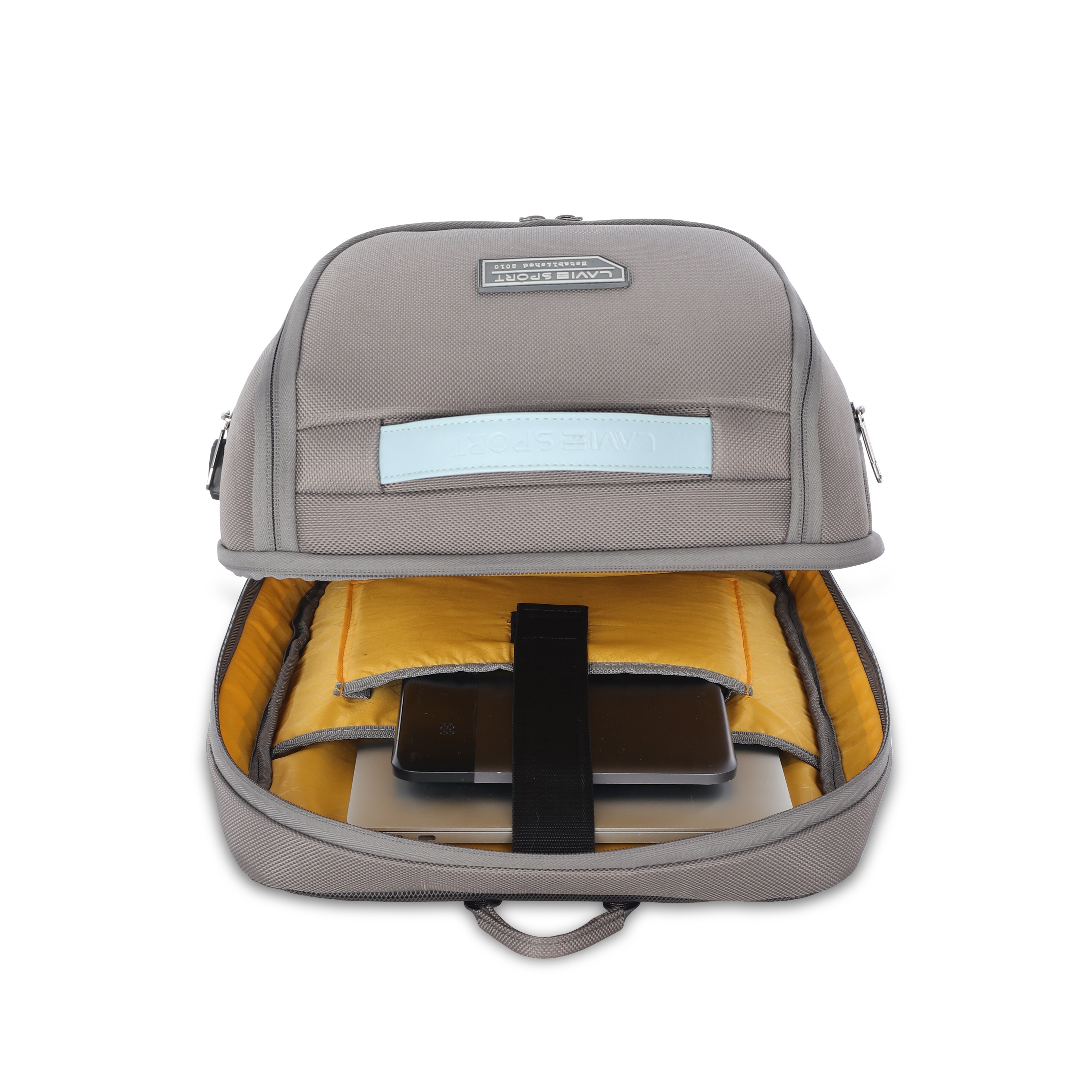 Lavie Sport Emperor 24L Anti-theft Laptop Backpack For Men & Women |Boys & Girls (Grey/PBlue)