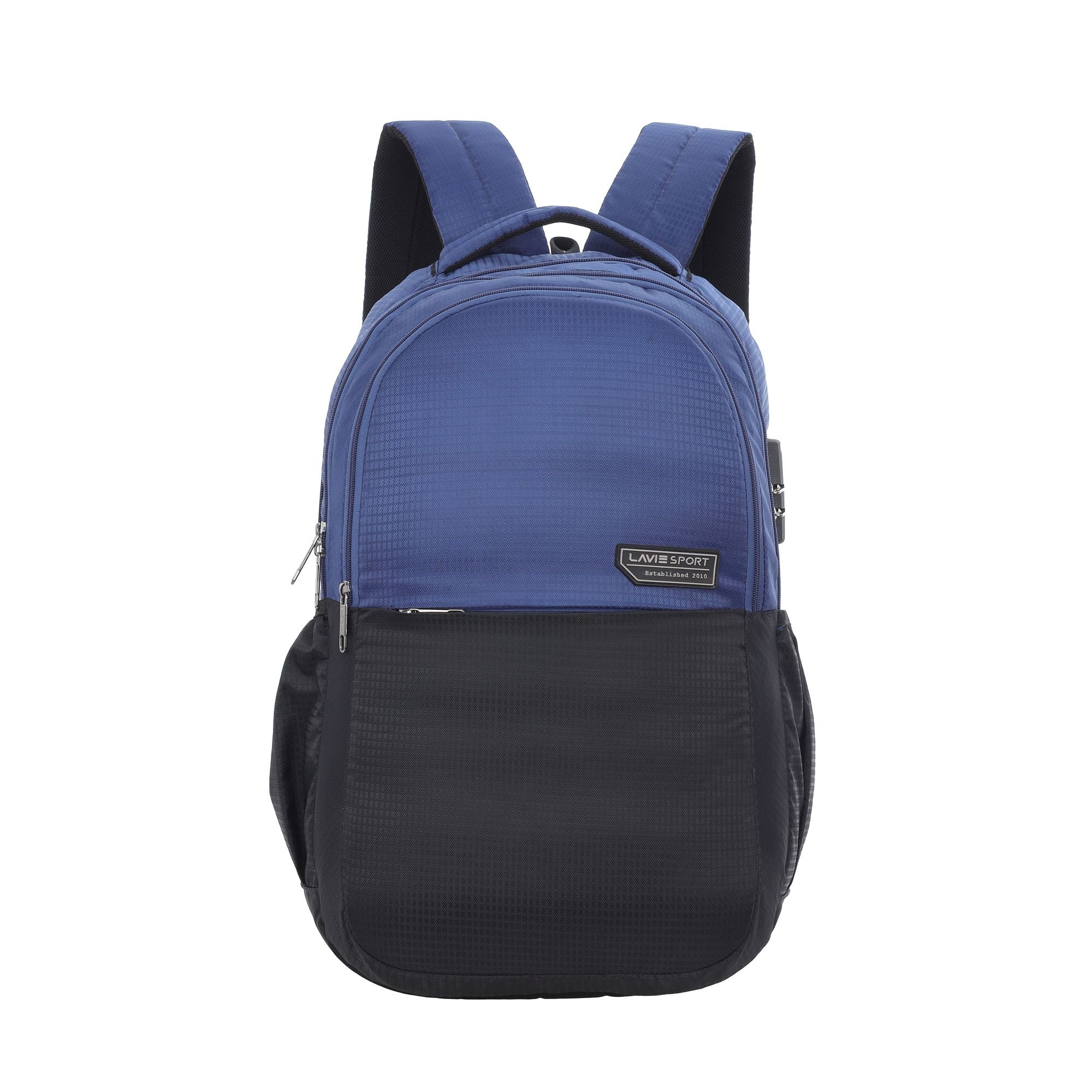 Pulse Laptop Backpack Compatible Rain Cover Combi Lock Black/R.Blue