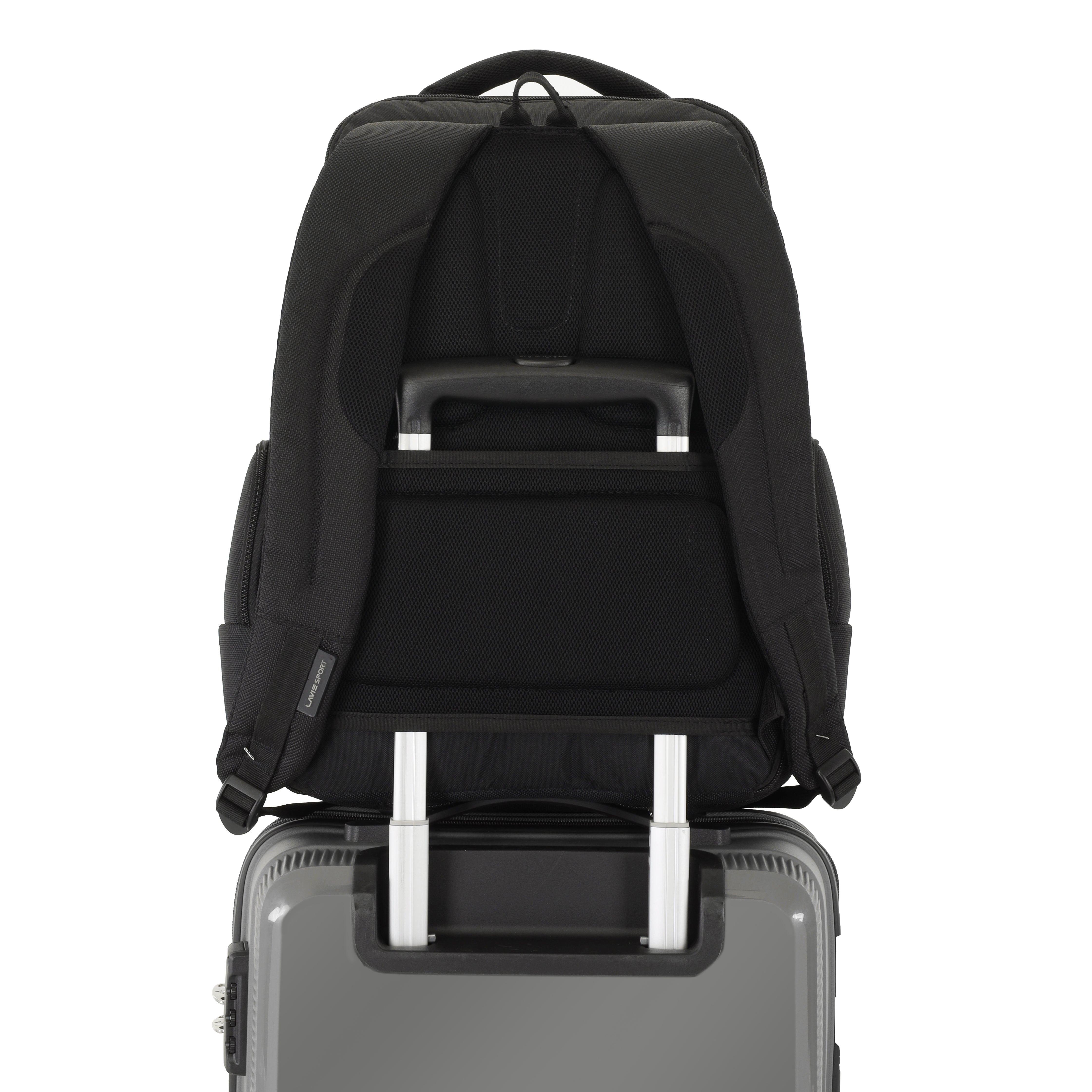 Lavie Sport Business Elite 22L Multifunctional Laptop Backpack with Trolley sleeve For Men & Women