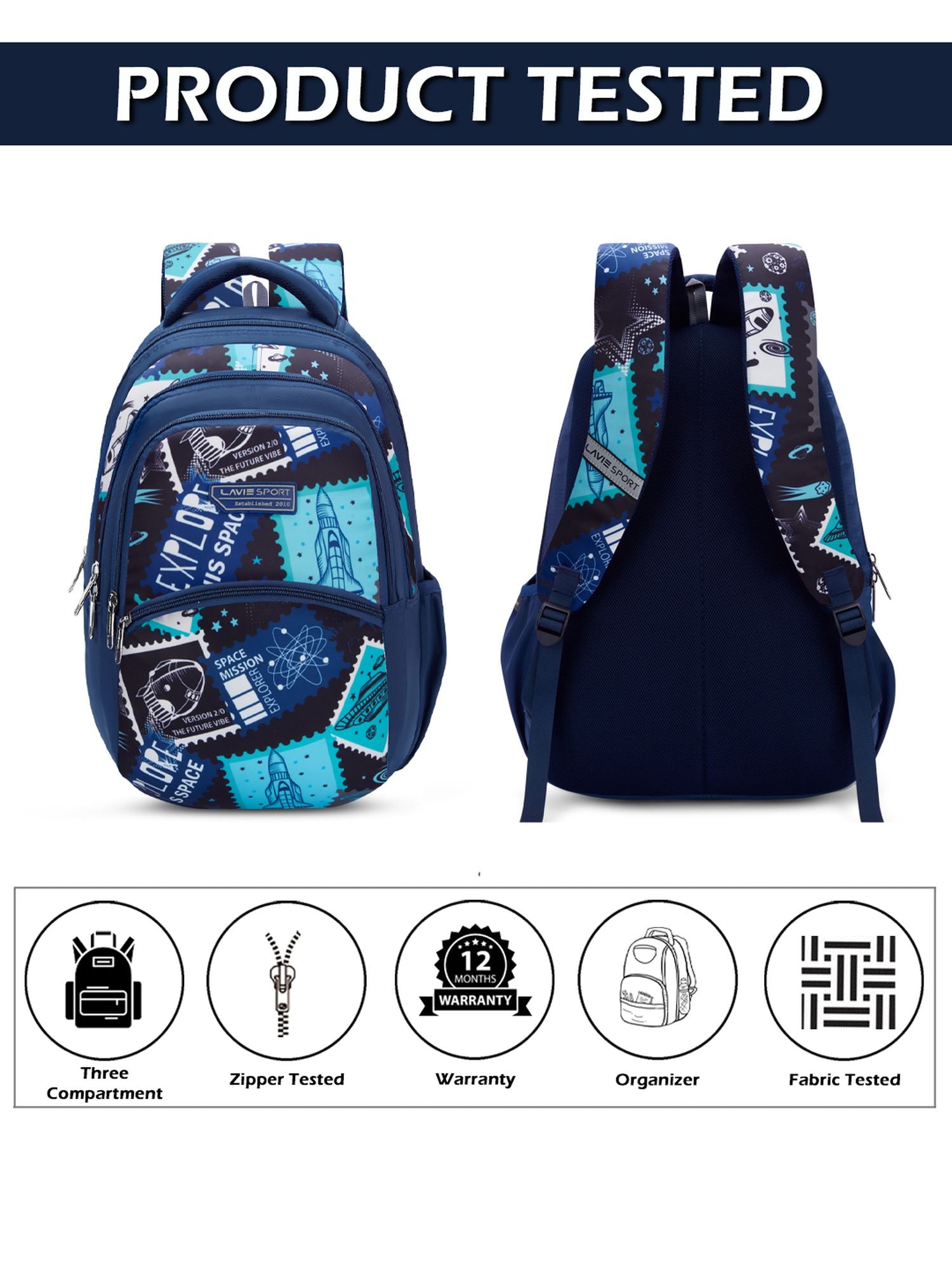 Spaceship Backpack Navy
