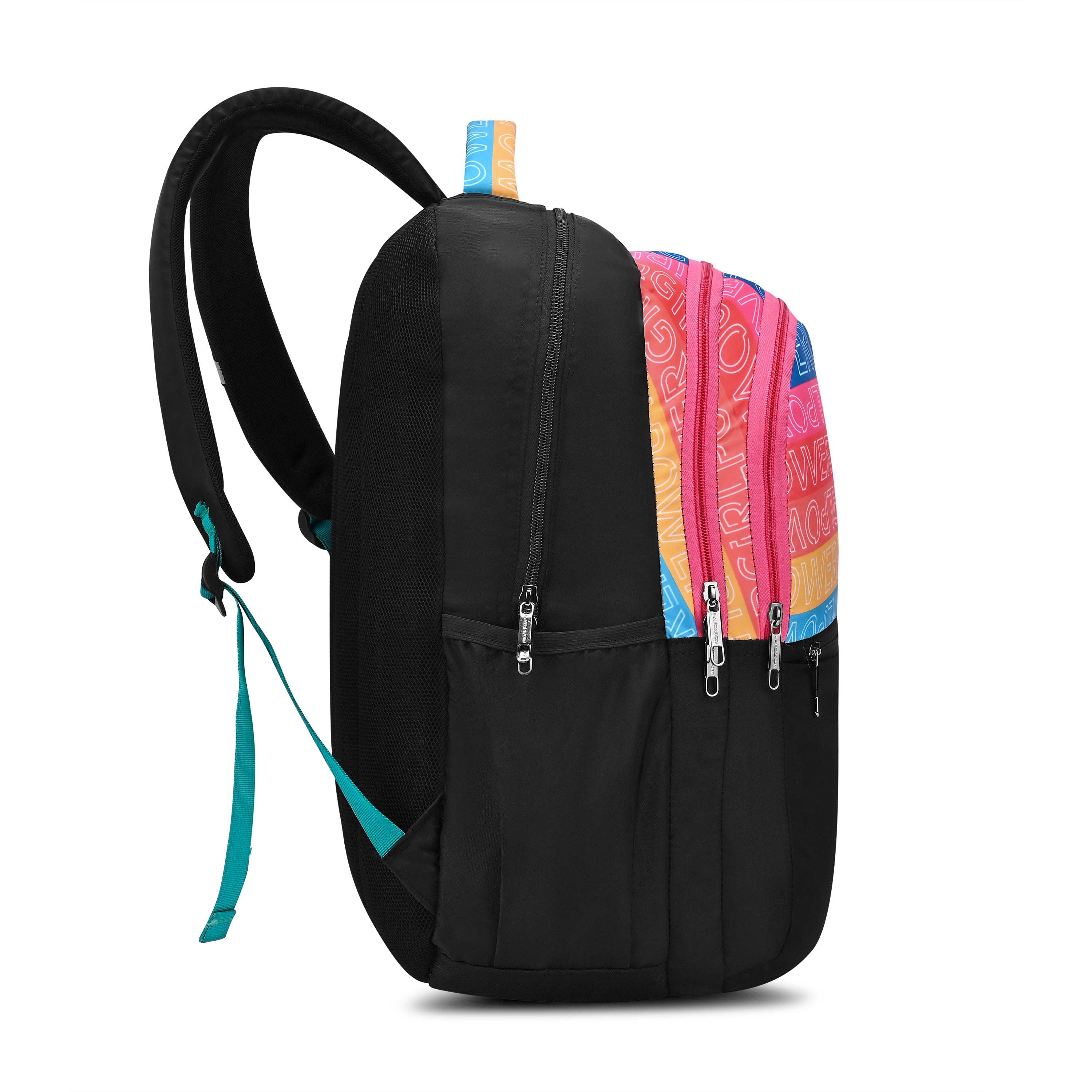 Lavie Sport 35L Girlpower Backpack | Laptop Compatiable | Raincover (Black)