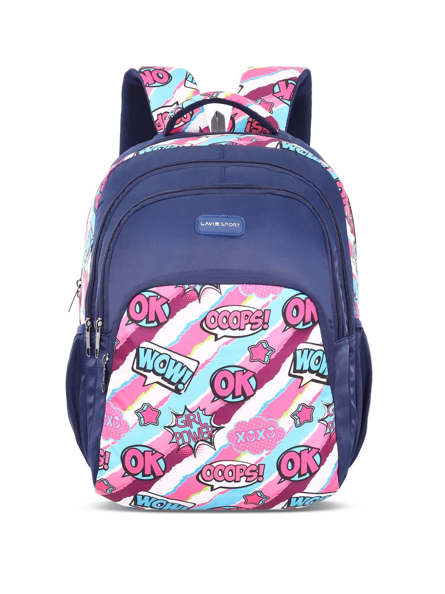 Vibeart Backpack Laptop Compatible Raincover Navy