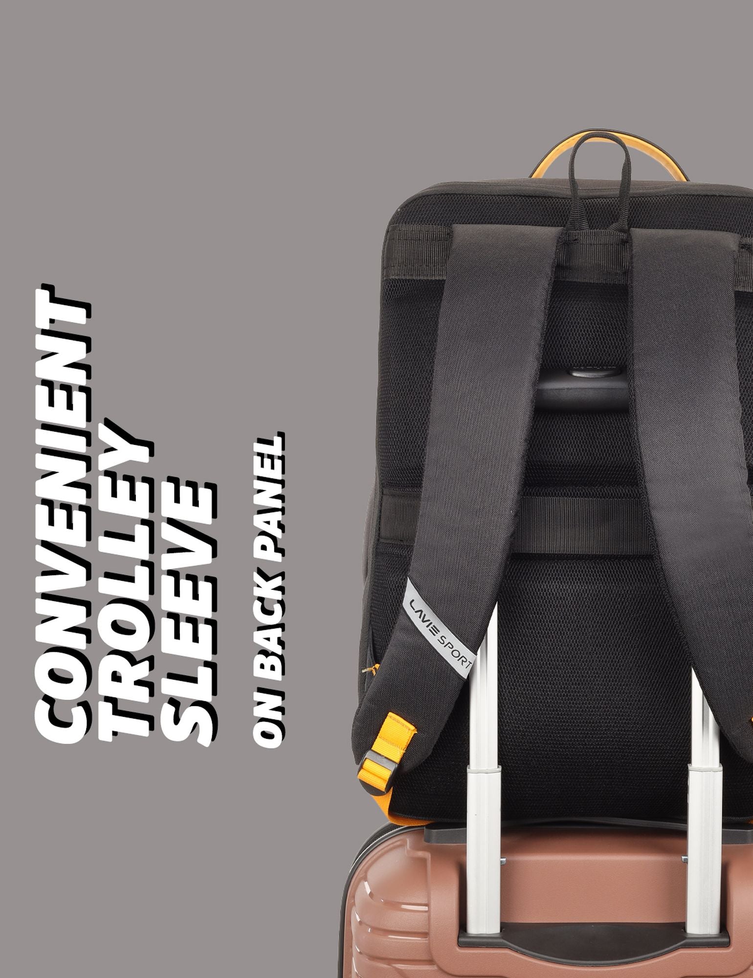 Duke Backpack Laptop Compatible Black/Yellow