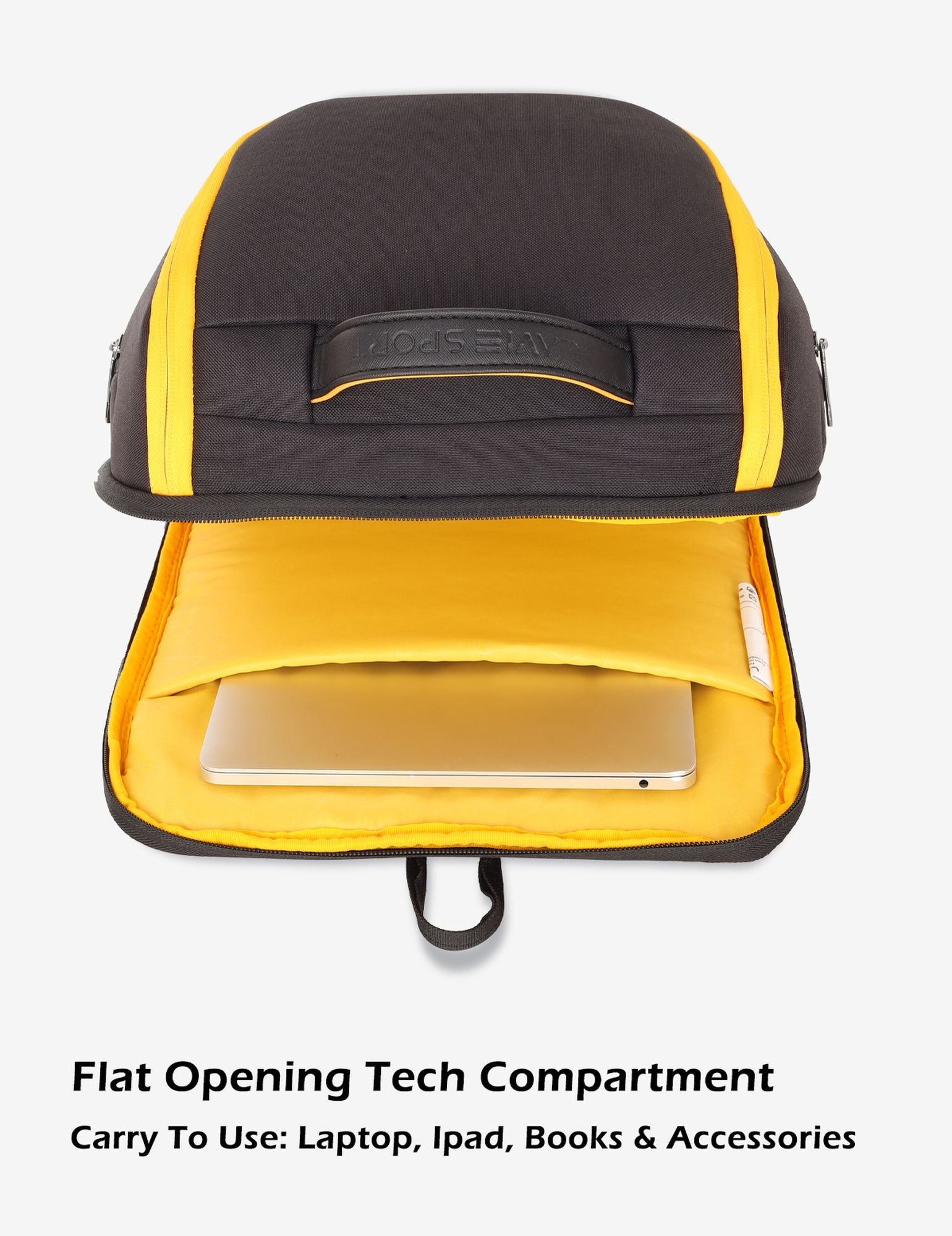 Duke Backpack Laptop Compatible Black/Yellow