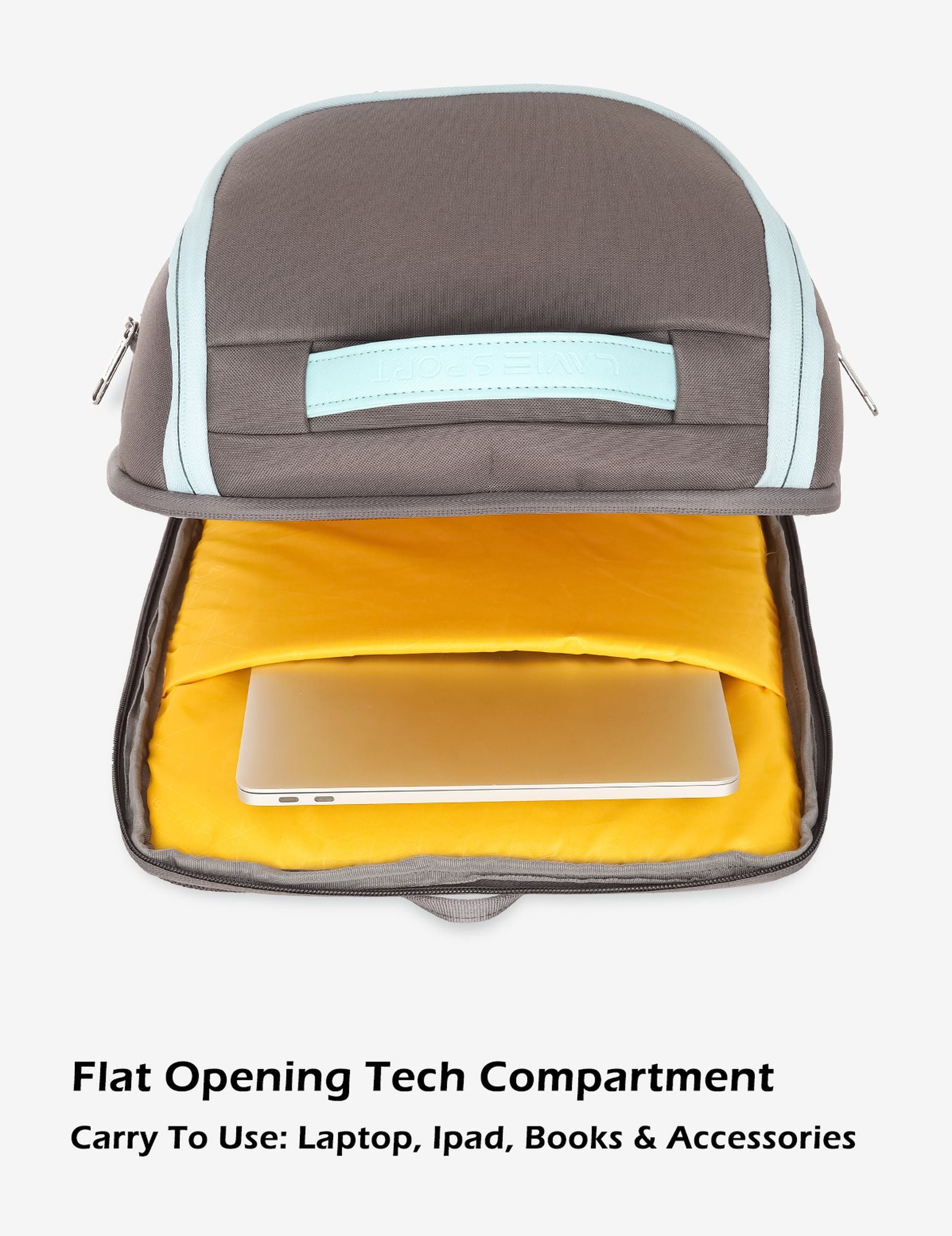 Duke Backpack Laptop Compatible Grey/Pblue
