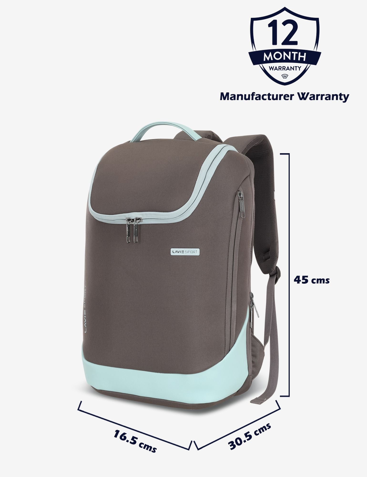Duke Backpack Laptop Compatible Grey/Pblue