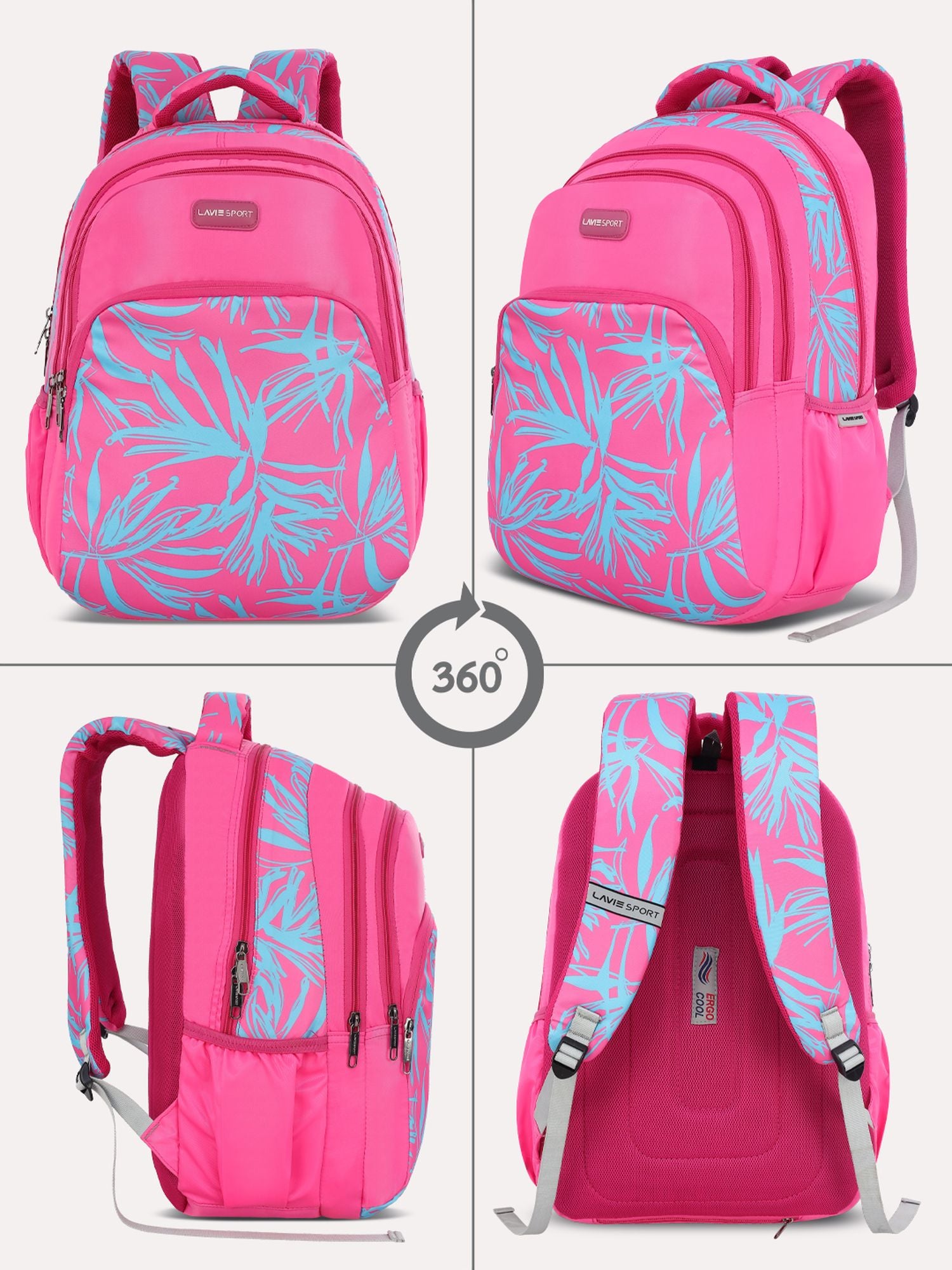 Pixie Backpack Laptop Compatible Raincover Magenta