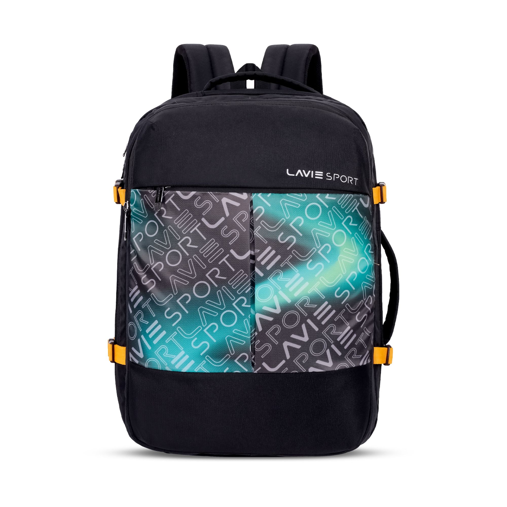 Quest Backpack Multifunctional Laptop Bag Black/Teal