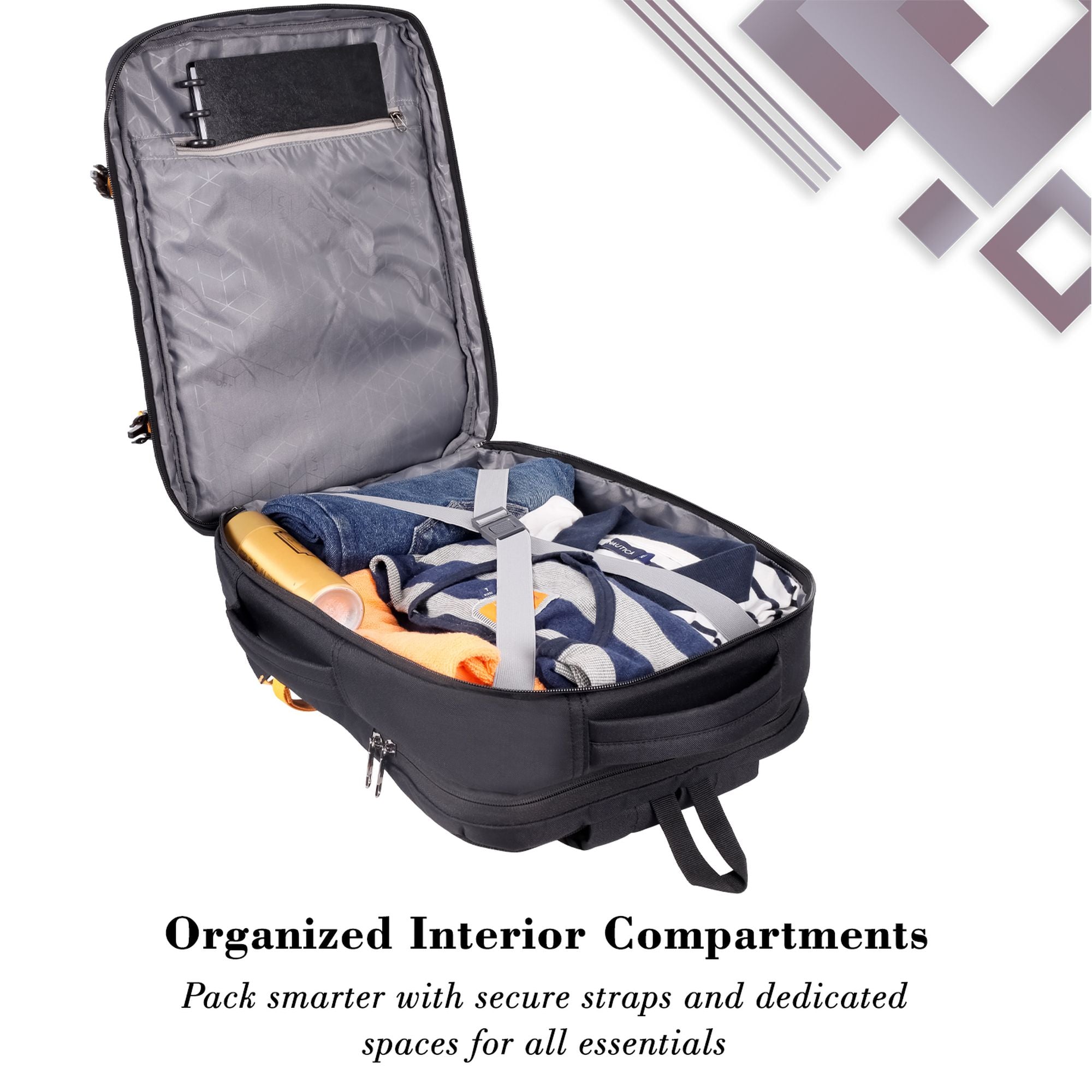 Quest Backpack Multifunctional Laptop Bag Black/Teal