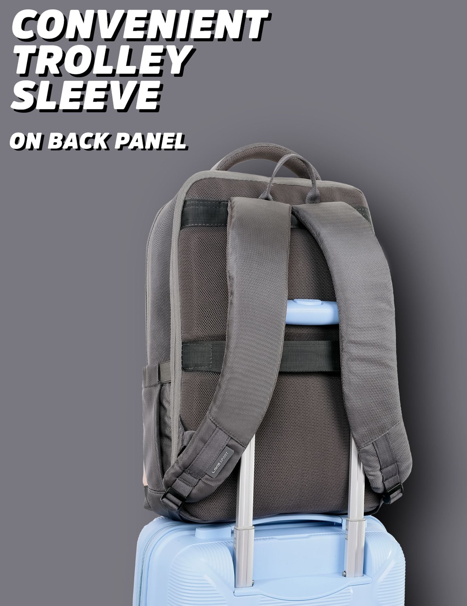 Armour Laptop Backpack Trolley Sleeve Grey/Pink
