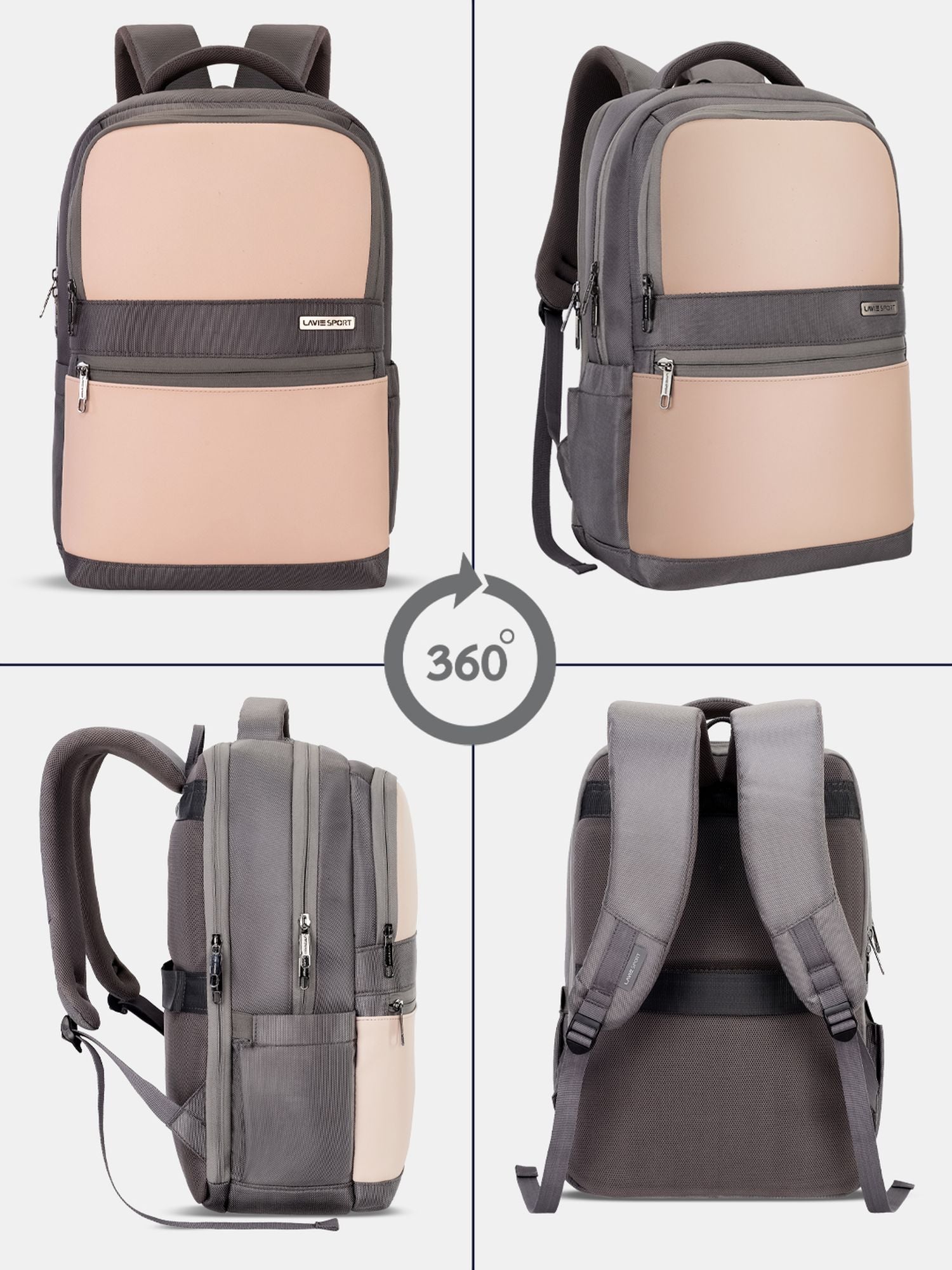 Armour Laptop Backpack Trolley Sleeve Grey/Pink