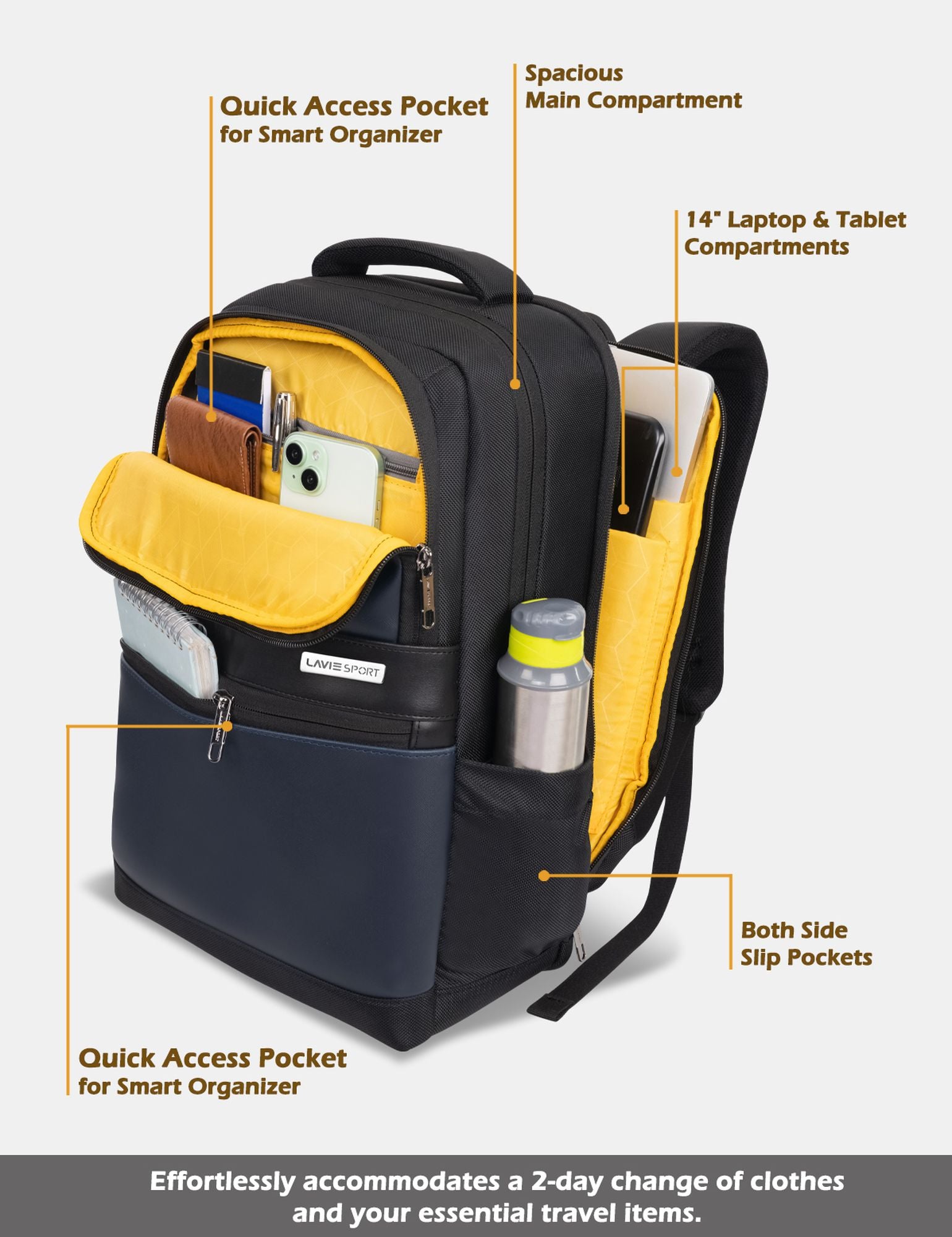 Armour Laptop Backpack Trolley Sleeve Black/Navy