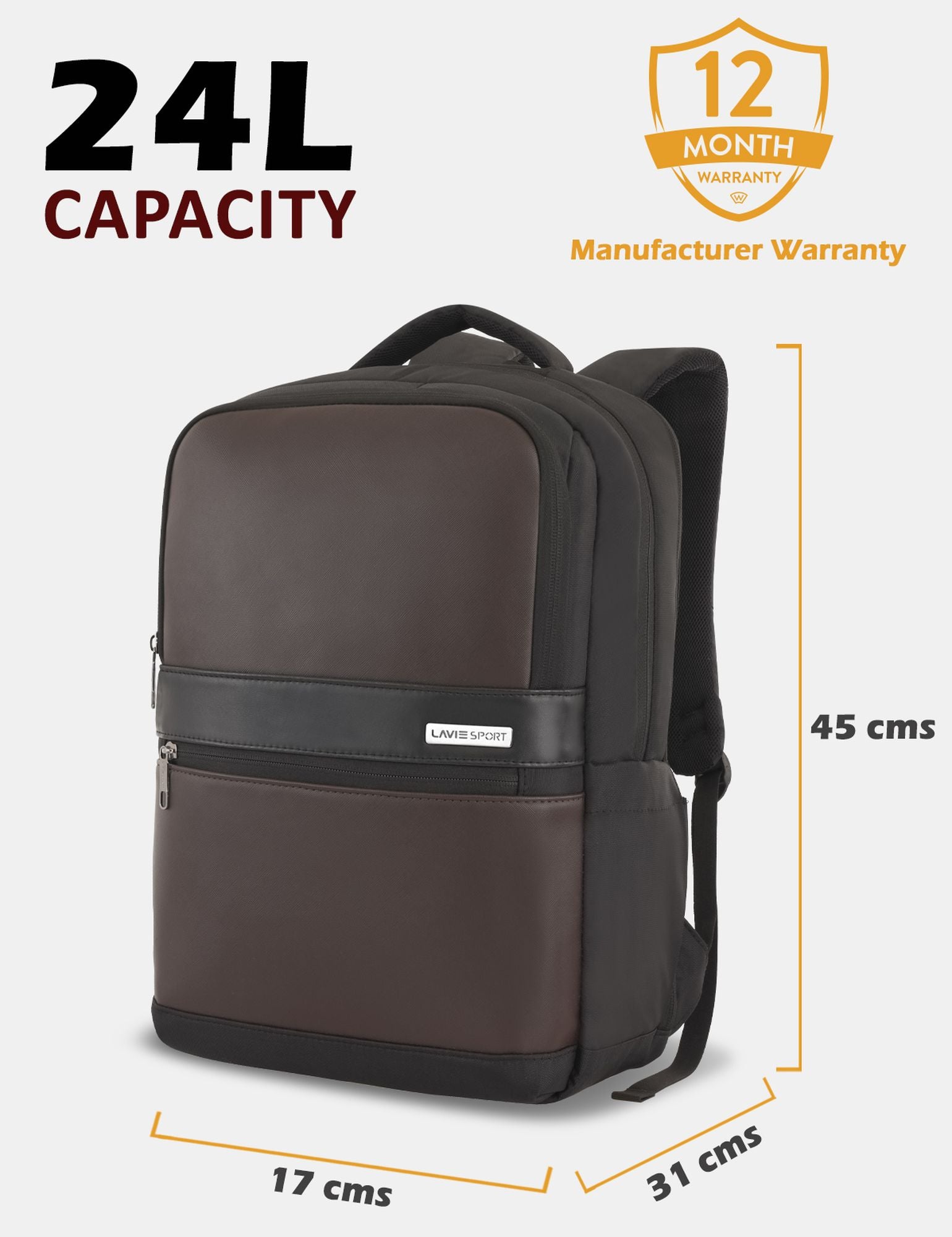 Armour Laptop Backpack Trolley Sleeve Black/Choco