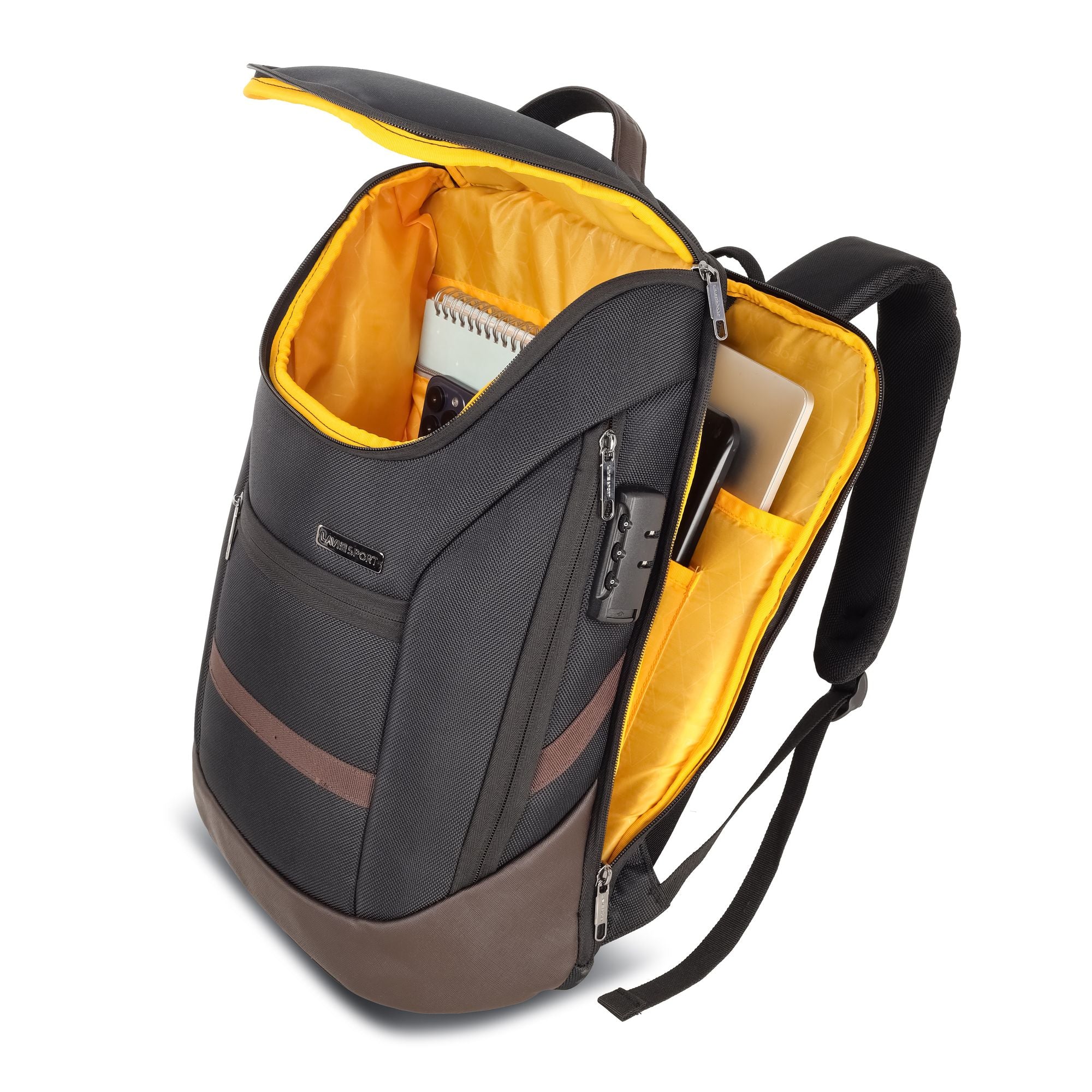 Emperor Laptop Backpack Black/Choco
