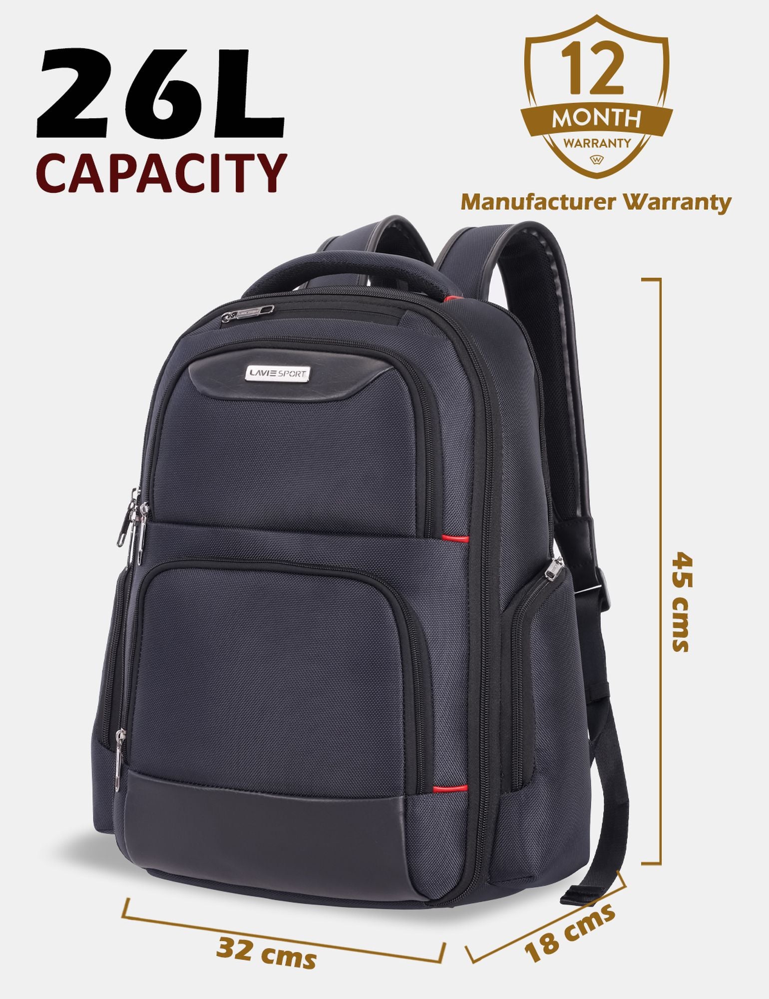 Business Elite Multifunctional Laptop Backpack Trolley Sleeve C.Blue/Black