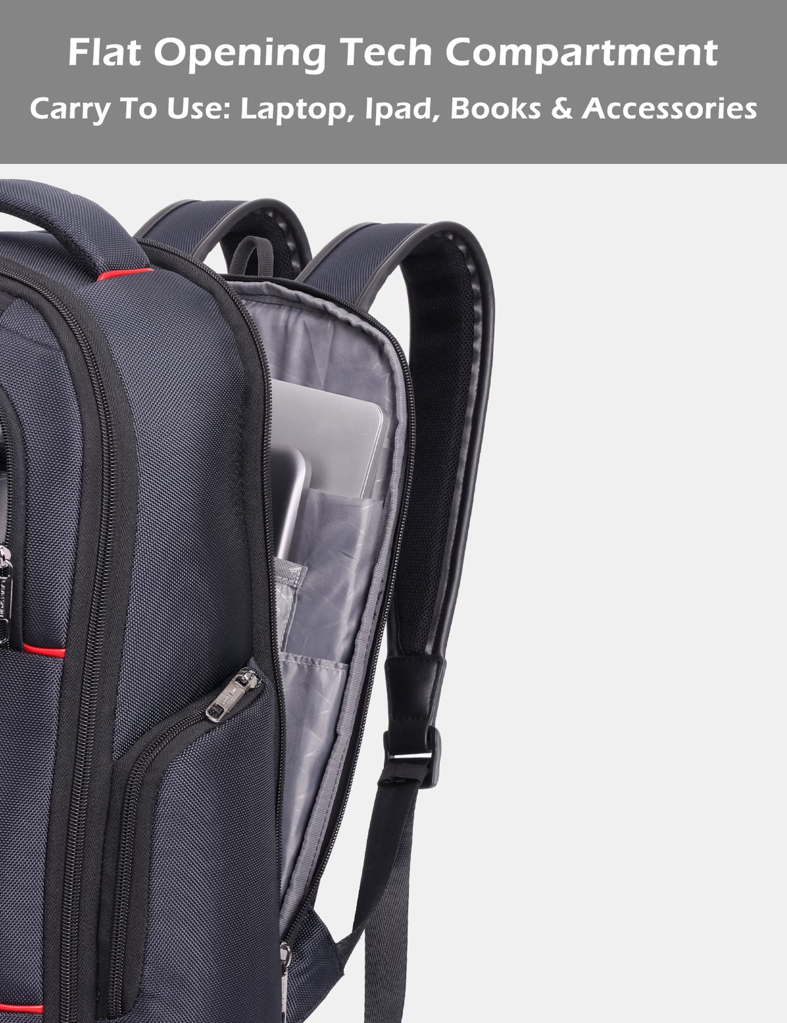Business Elite Multifunctional Laptop Backpack Trolley Sleeve C.Blue/Black