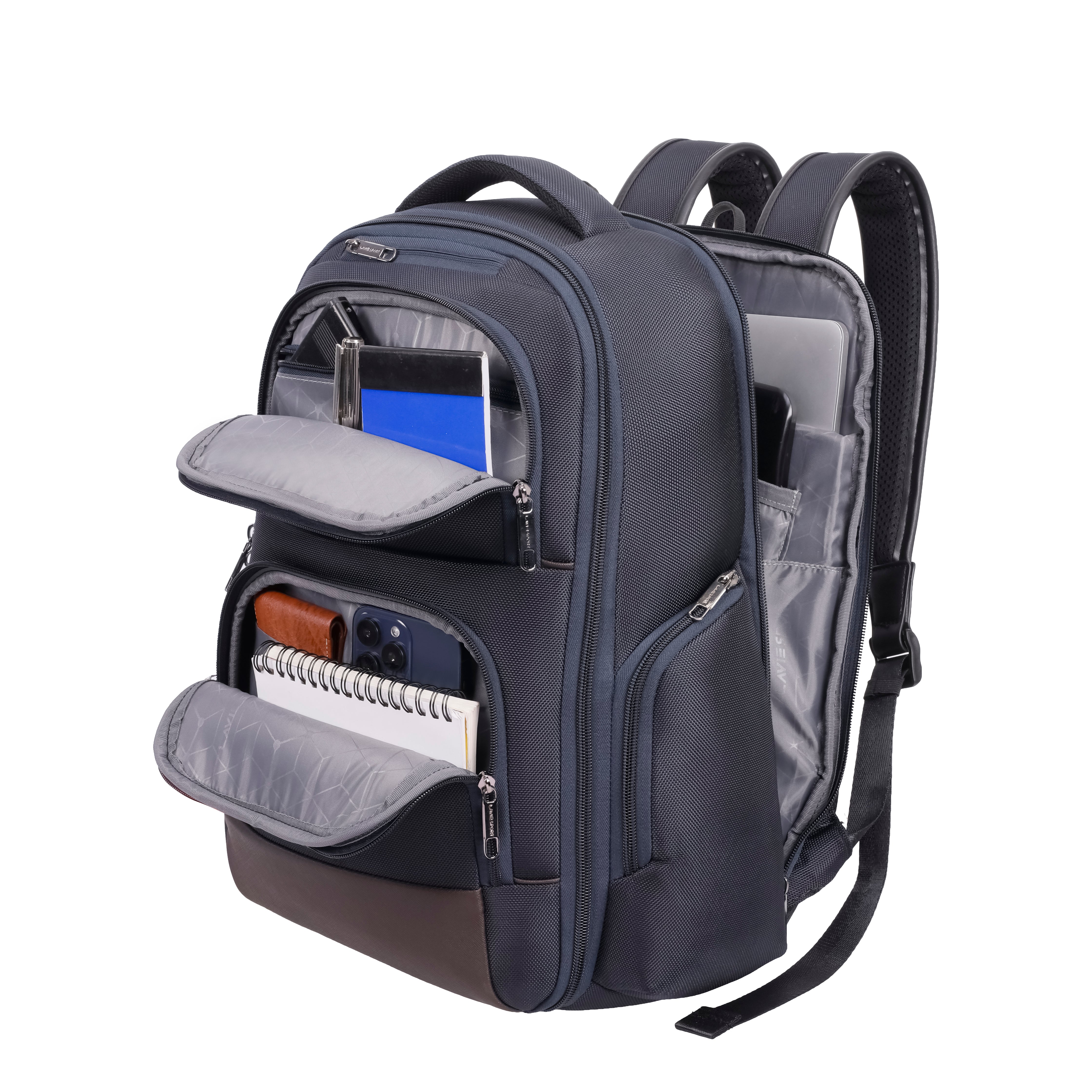 Business Elite26 Multifunctional Laptop Backpack With Trolley Sleeve
