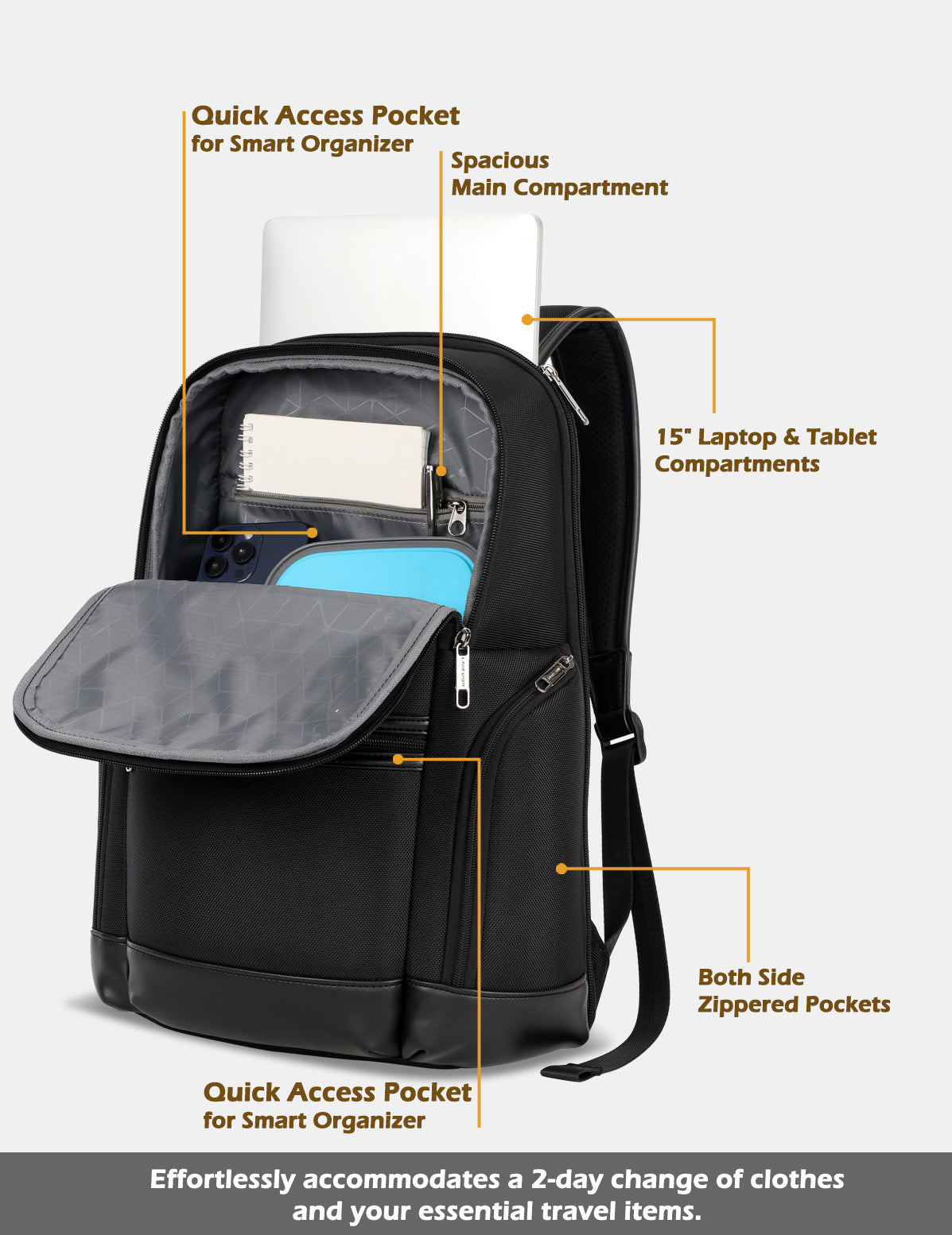 Legend Laptop Backpack With Trolley Sleeve