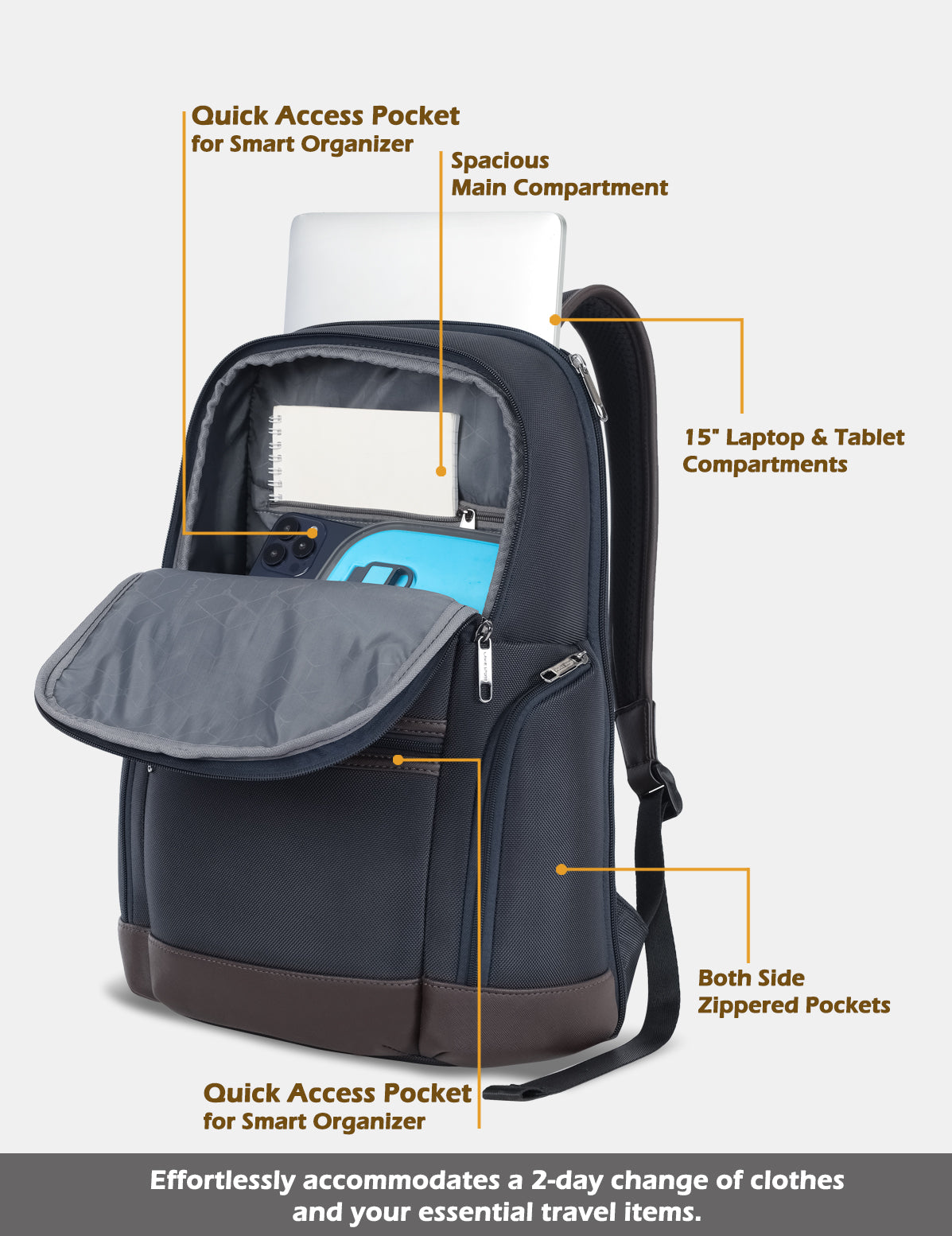 Legend Laptop Backpack With Trolley Sleeve