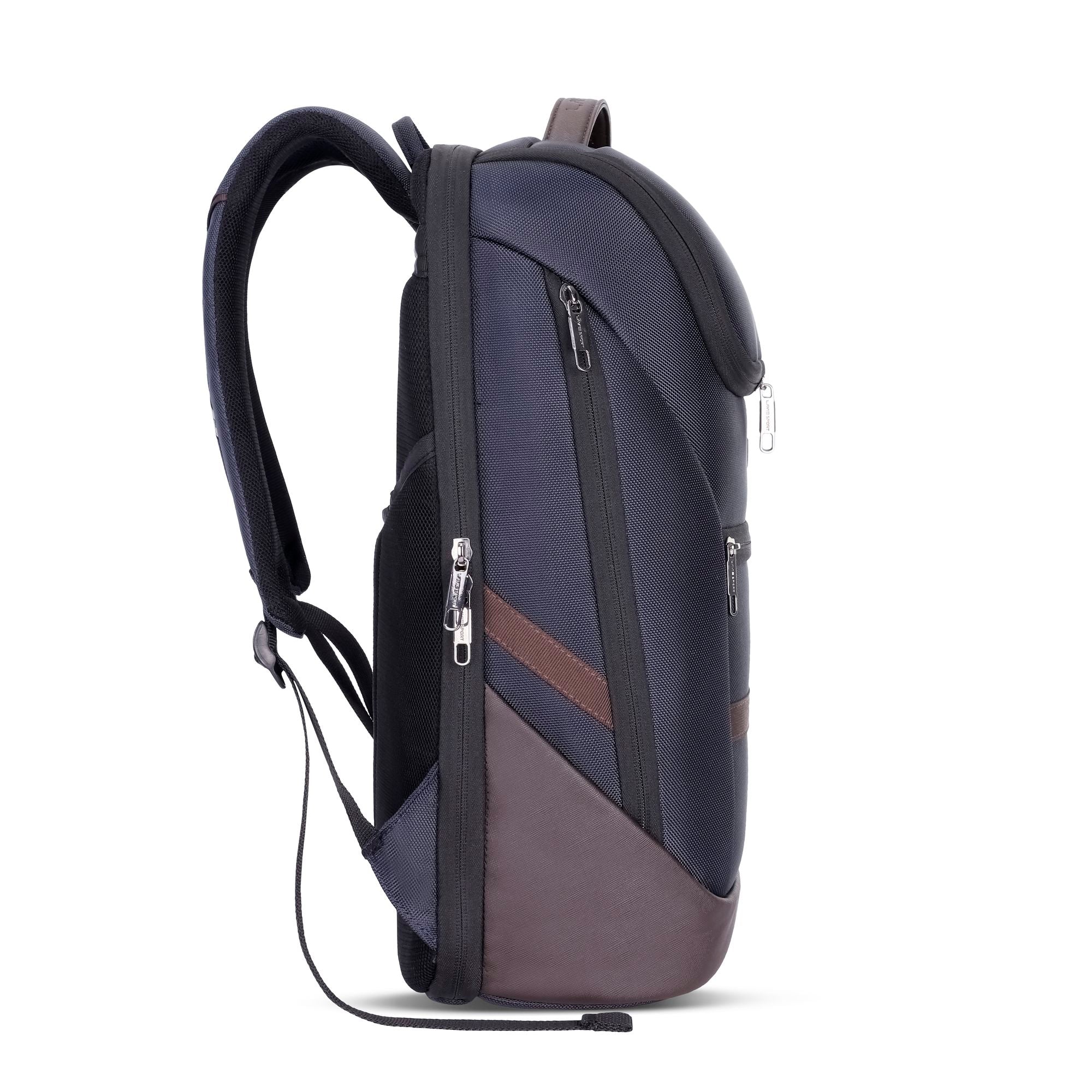 EmperorX Laptop Backpack Navy/Brown