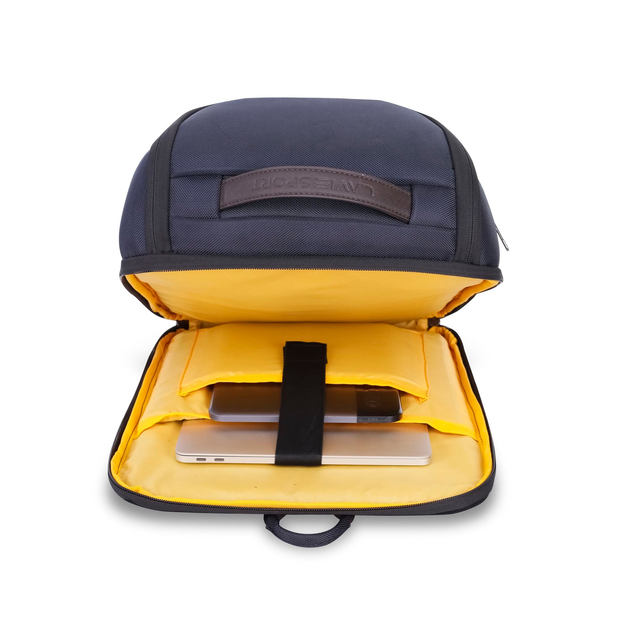 EmperorX Laptop Backpack Navy/Brown