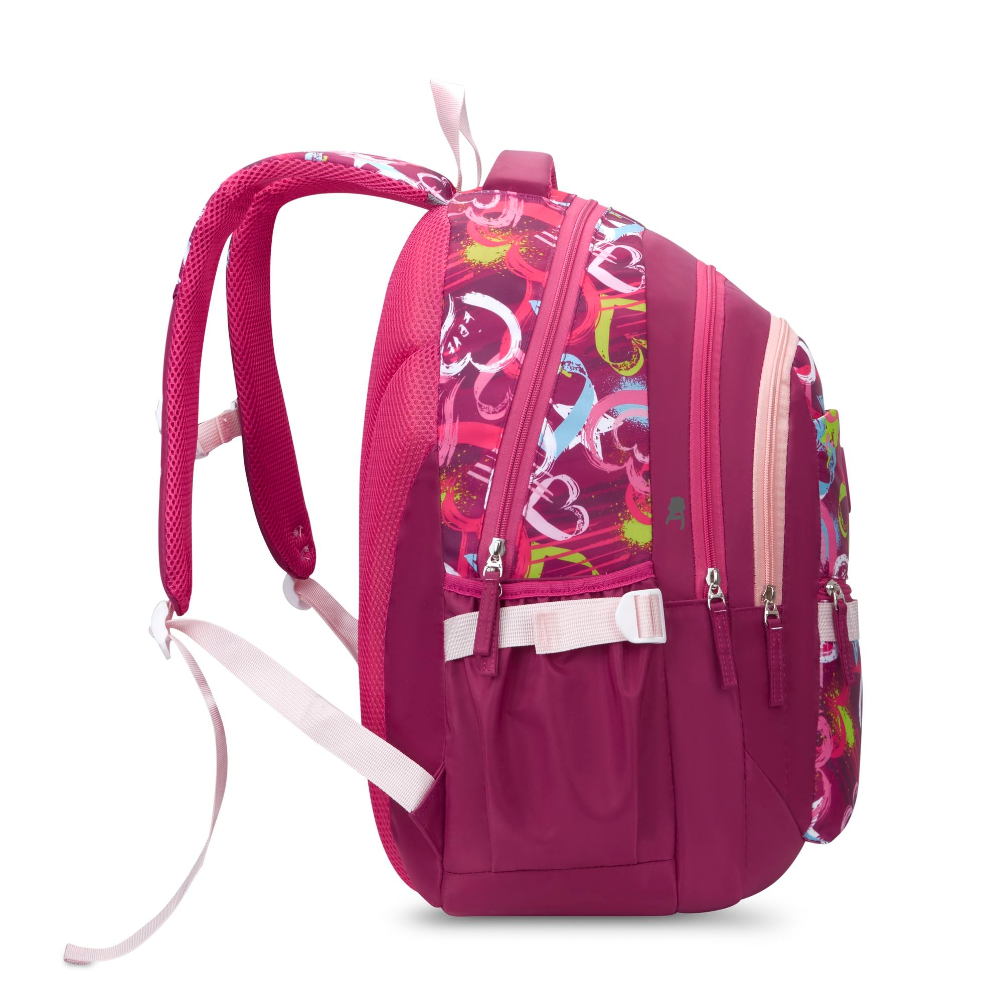Graffiti Laptop Backpack Raincover Bag Maroon