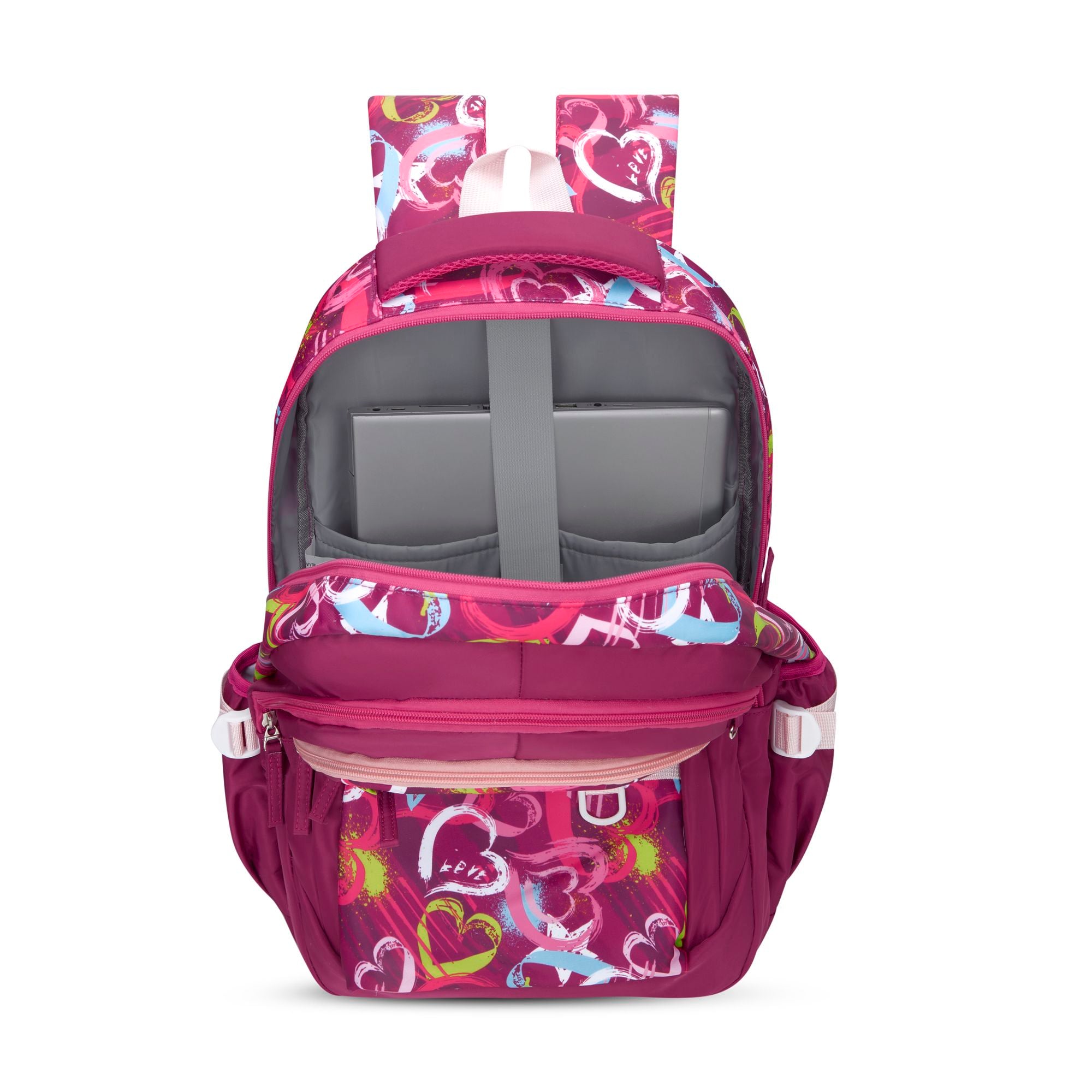 Graffiti Laptop Backpack Raincover Bag Maroon