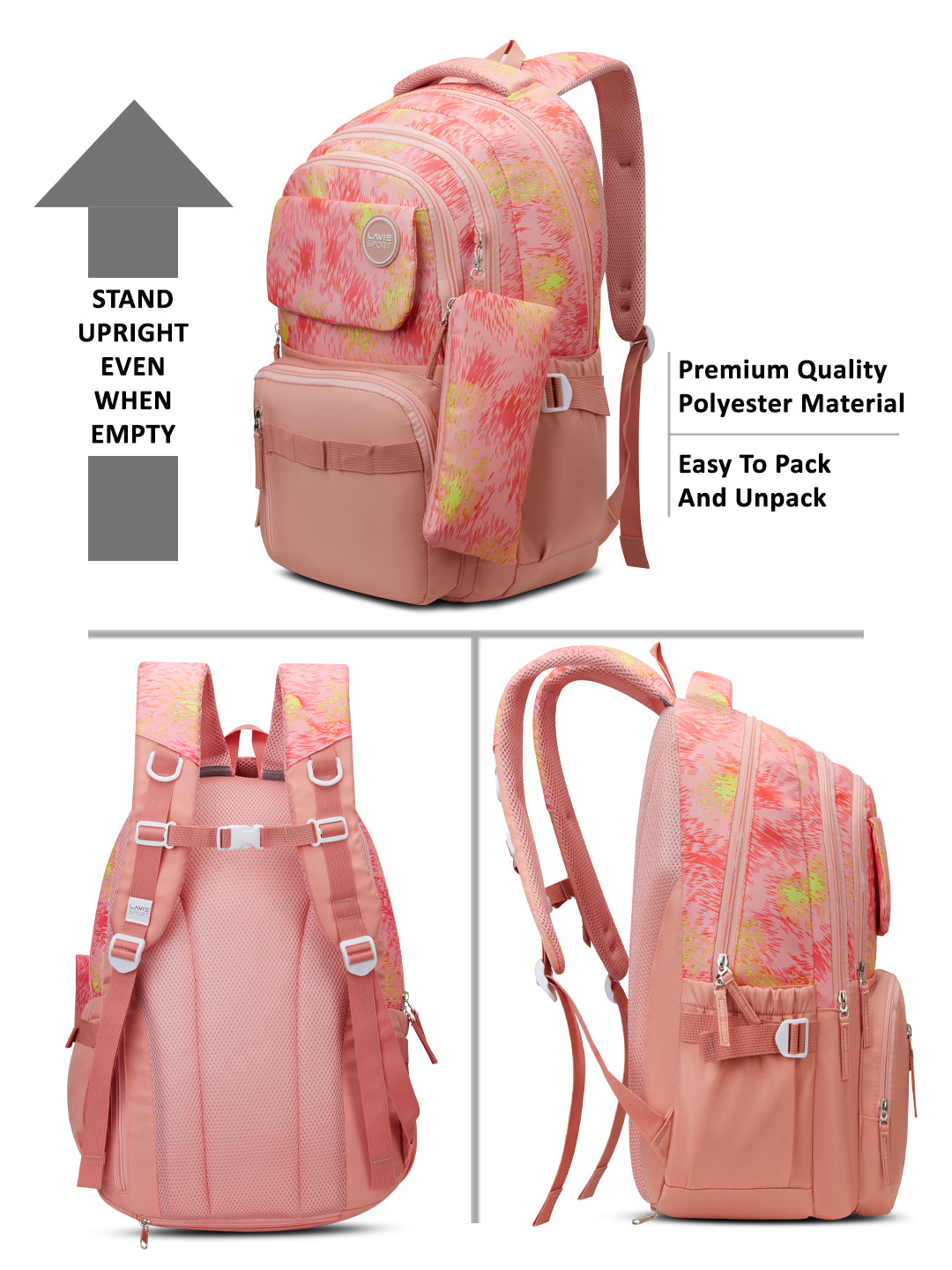 Sunset Laptop Backpack Raincover Bag Orange