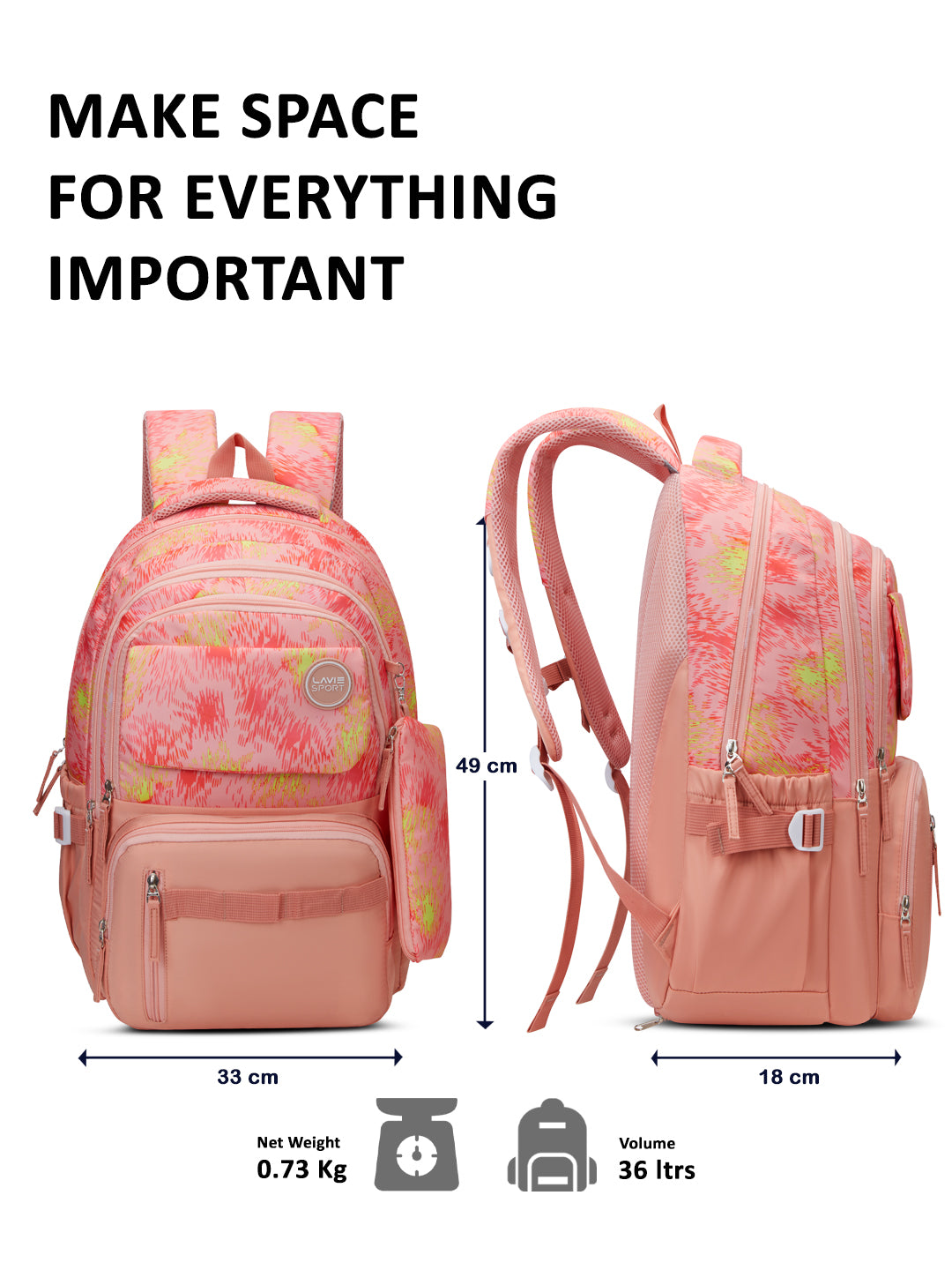 Sunset Laptop Backpack Raincover Bag Orange