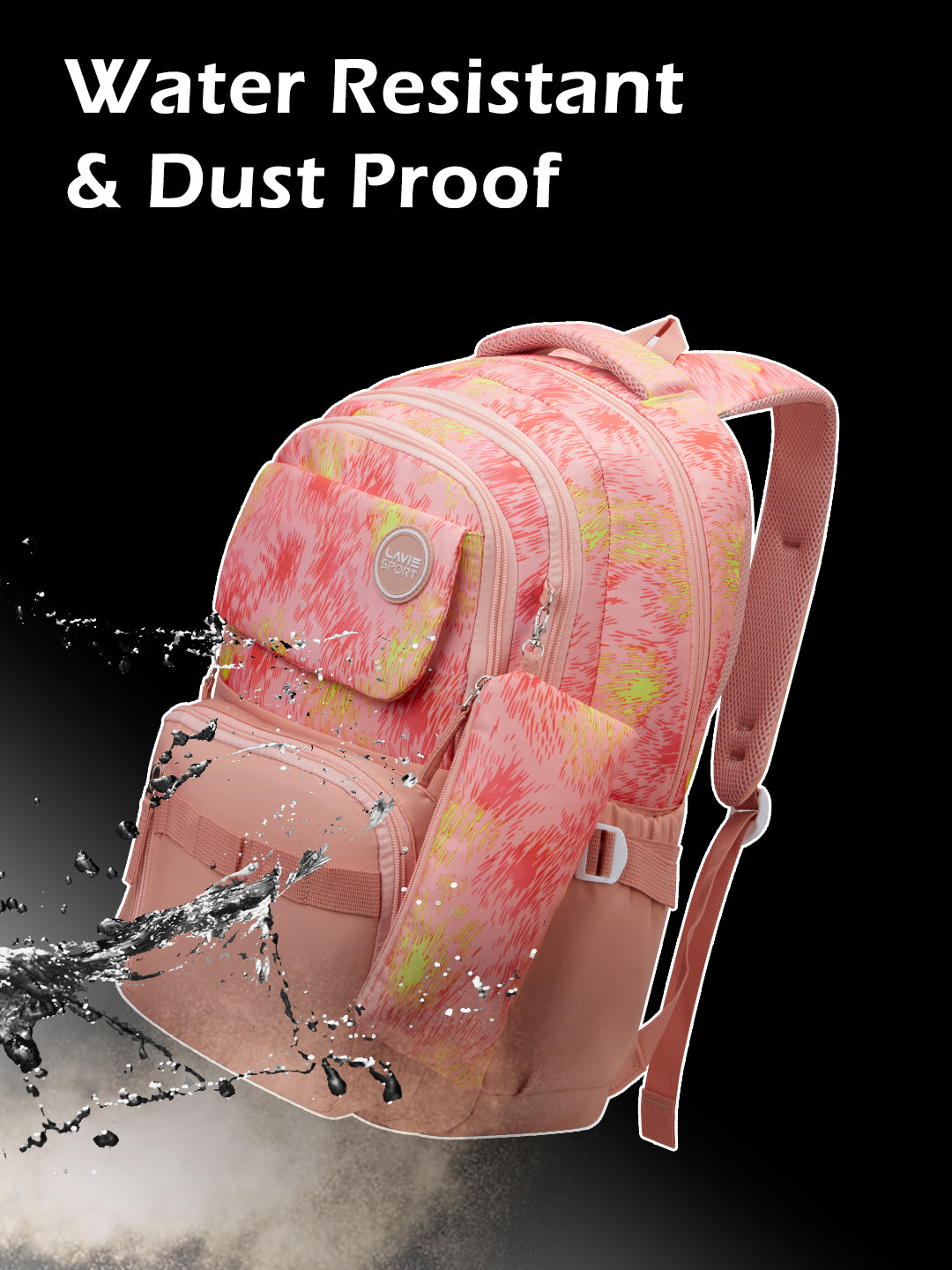 Sunset Laptop Backpack Raincover Bag Orange