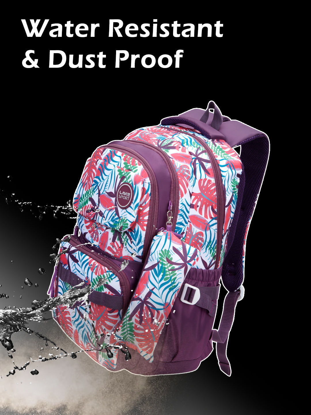 Rainforest Laptop Backpack Raincover Bag Maroon