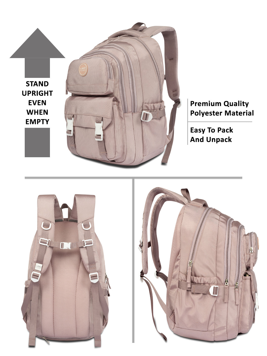 Horizon Laptop Backpack Raincover Pink