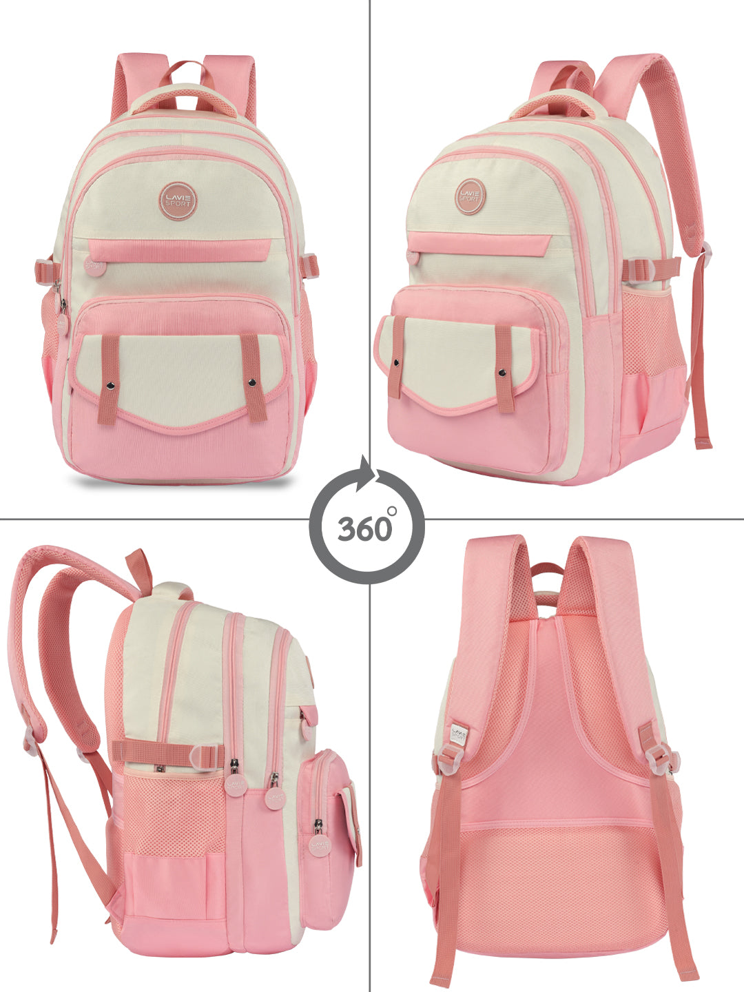 Twilight Laptop Backpack Raincover Bag Pink