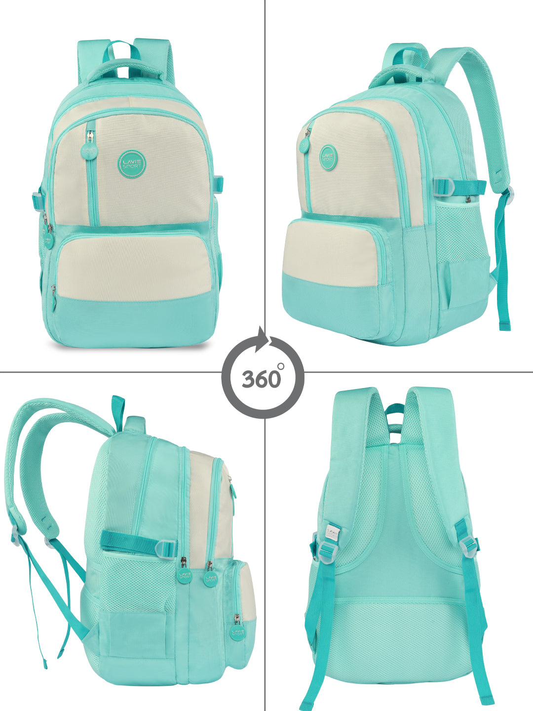 Twilight Laptop Backpack Raincover Bag Teal