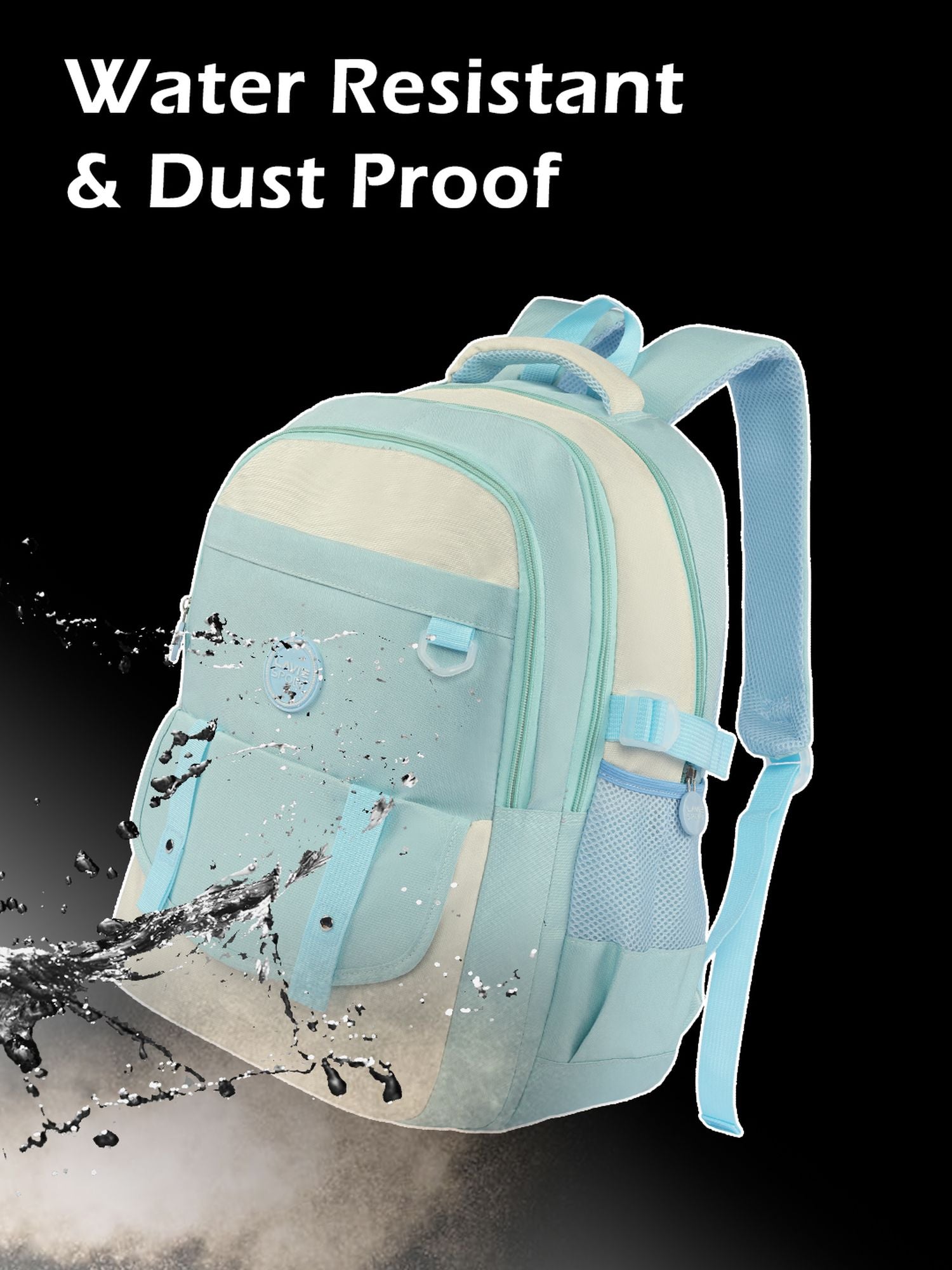 Twilight Laptop Backpack Raincover Bag Blue