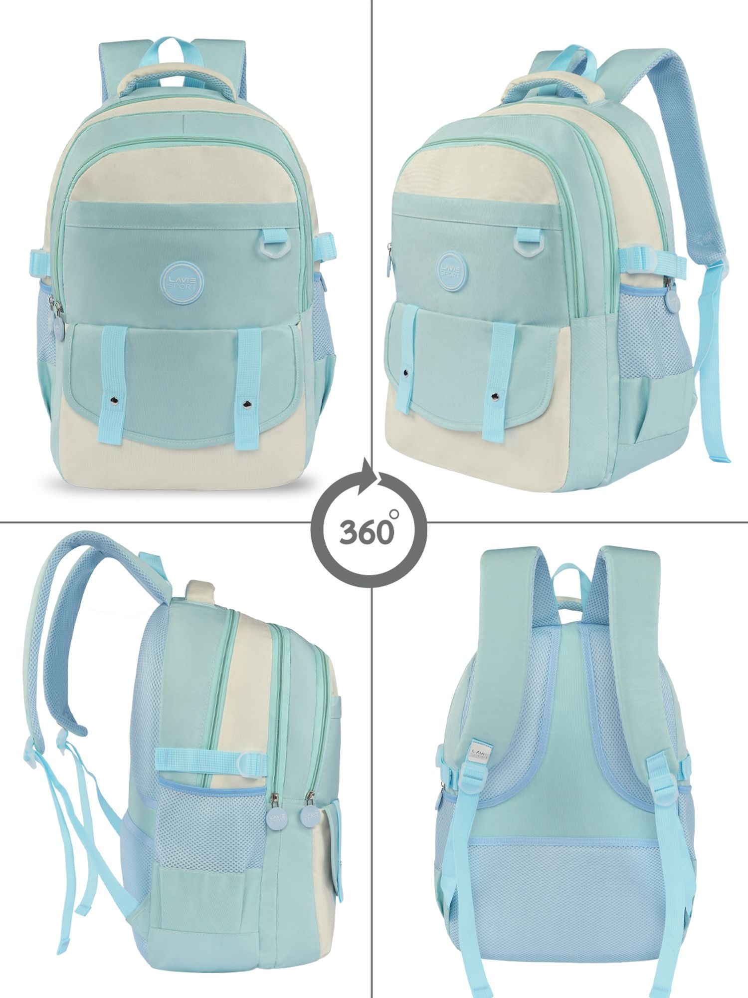 Twilight Laptop Backpack Raincover Bag Blue