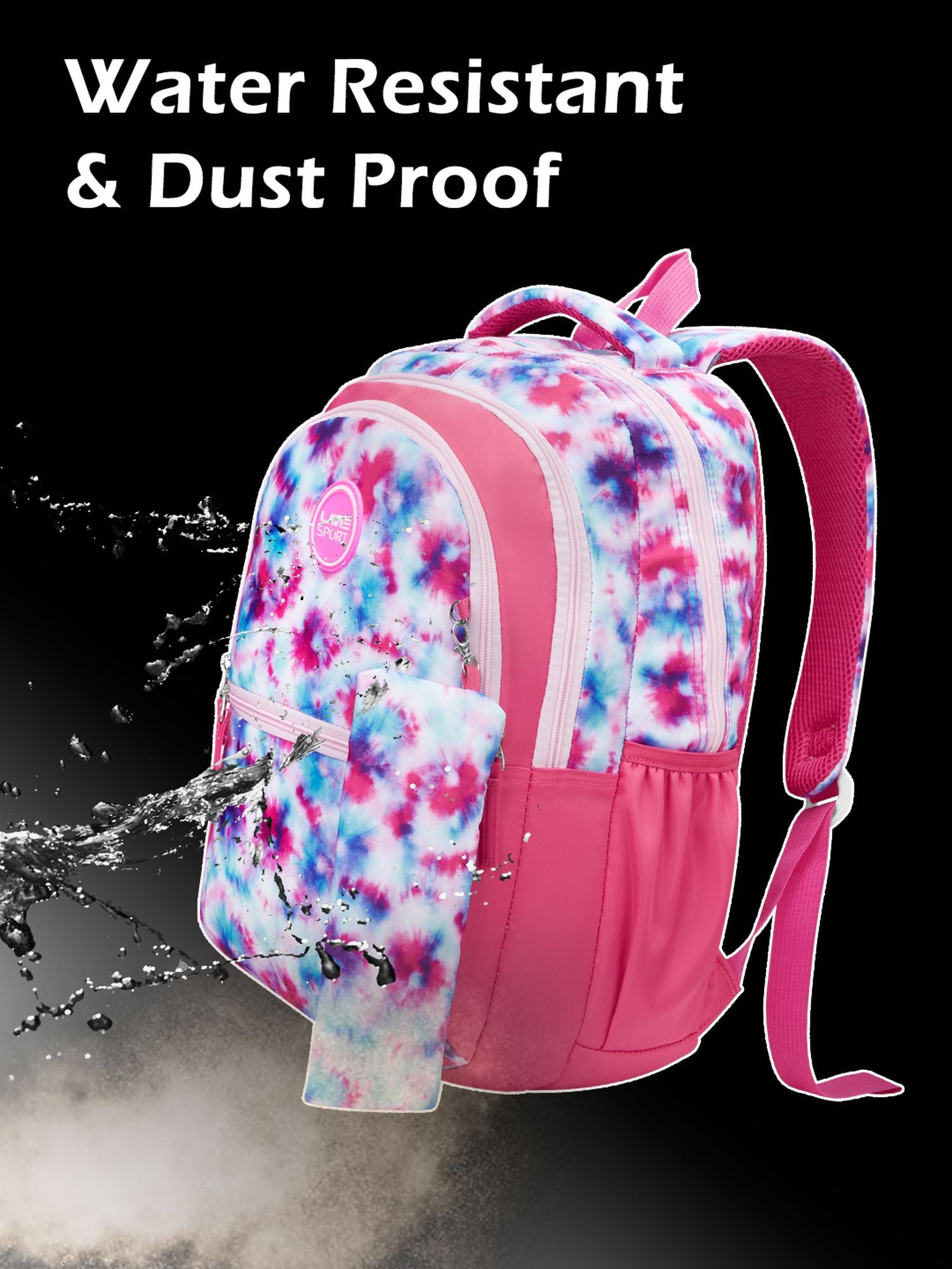 Dreamscape Printed Backpack Pink