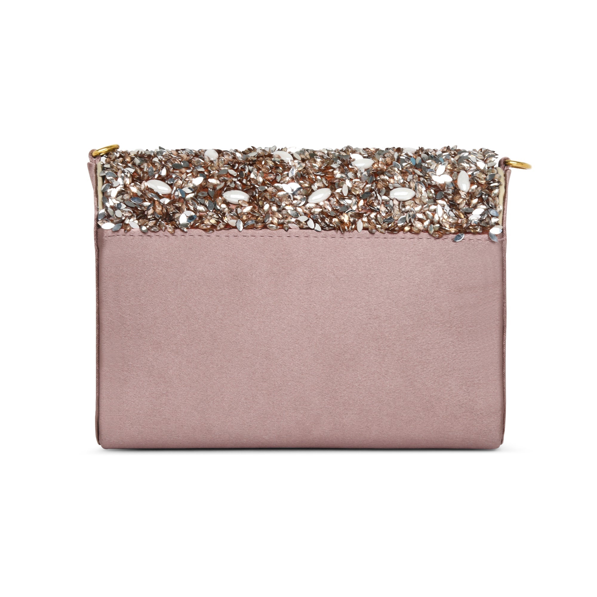 Crystal Flapover Large Sling Bag